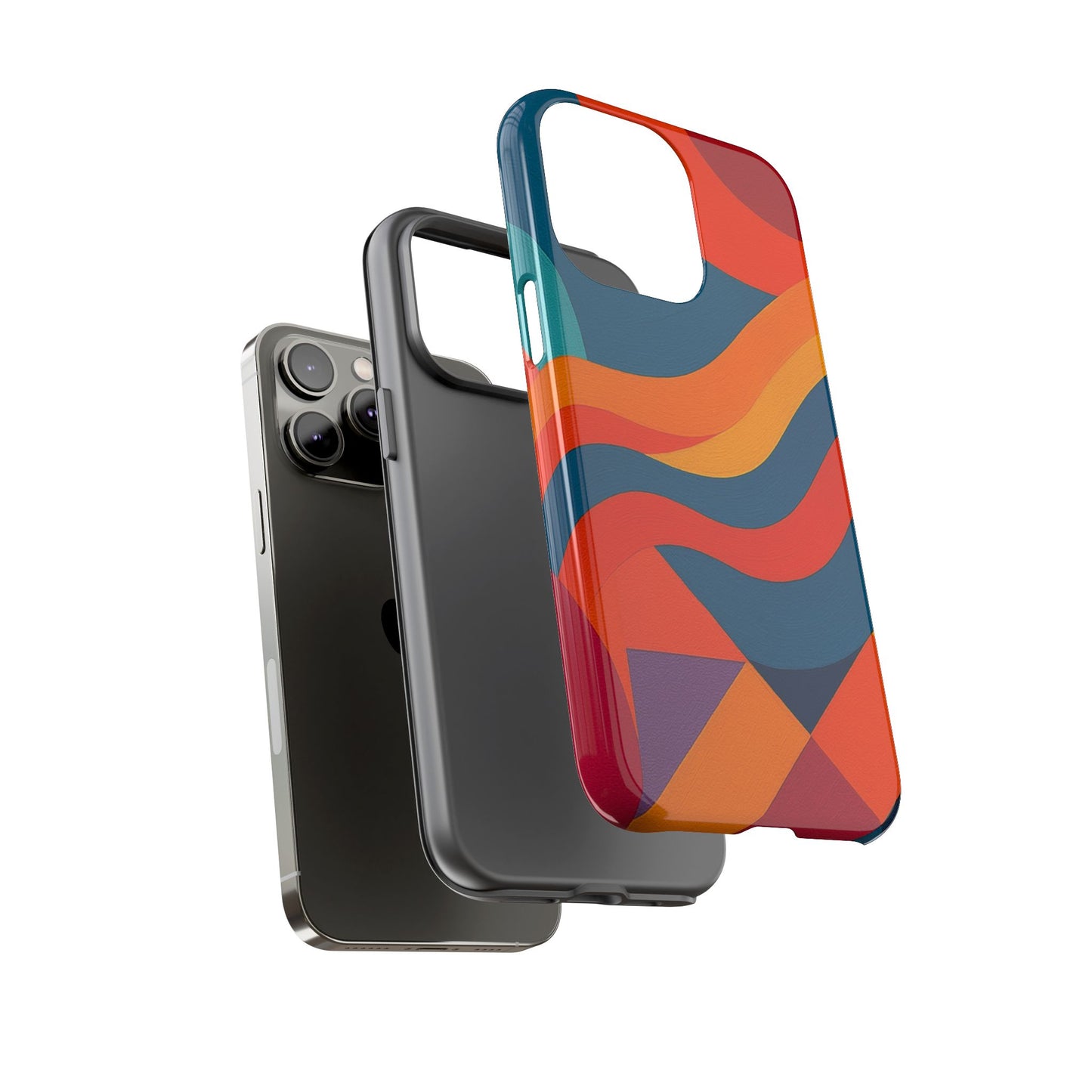 Vibrant Phone Case, Abstract Design Cover, Tough Cases for All Occasions, Stylish Gift for Tech Lovers, Modern Phone Accessories