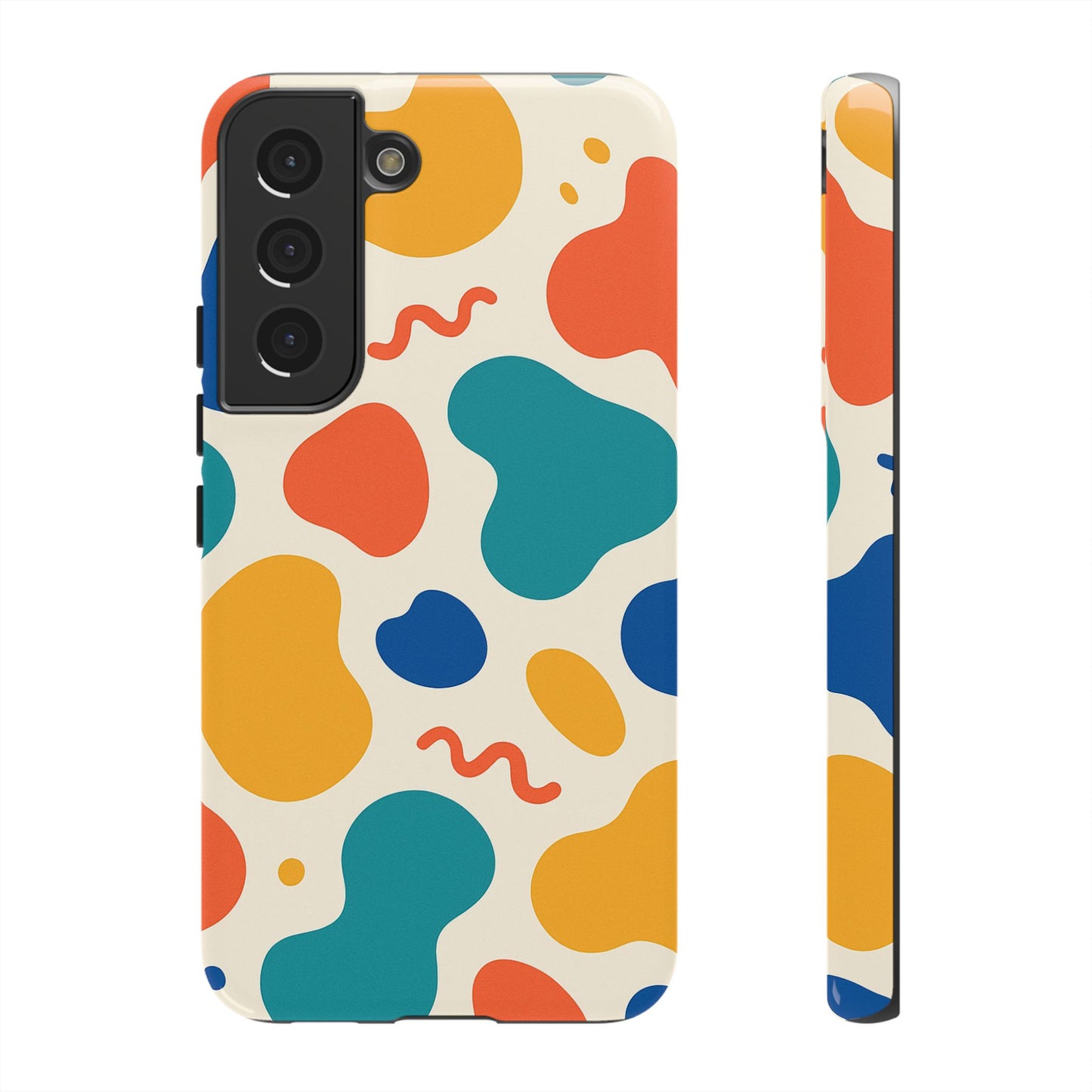 Colorful Phone Case with Abstract Design, Stylish Phone Cover, Trendy Tech Accessory for Her, Unique Gift Idea, Fun Patterned Case