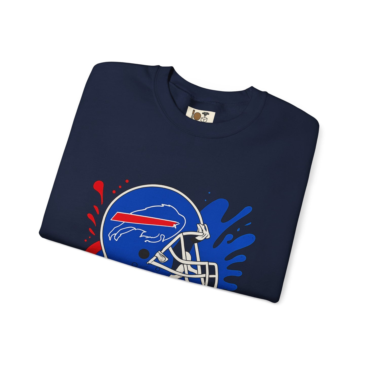 Buffalo Bills Inspired Crewneck Sweatshirt, NFL Fan Gear, Casual Sportswear, Game Day Apparel, Unisex Sweatshirt, Tailgate Clothing