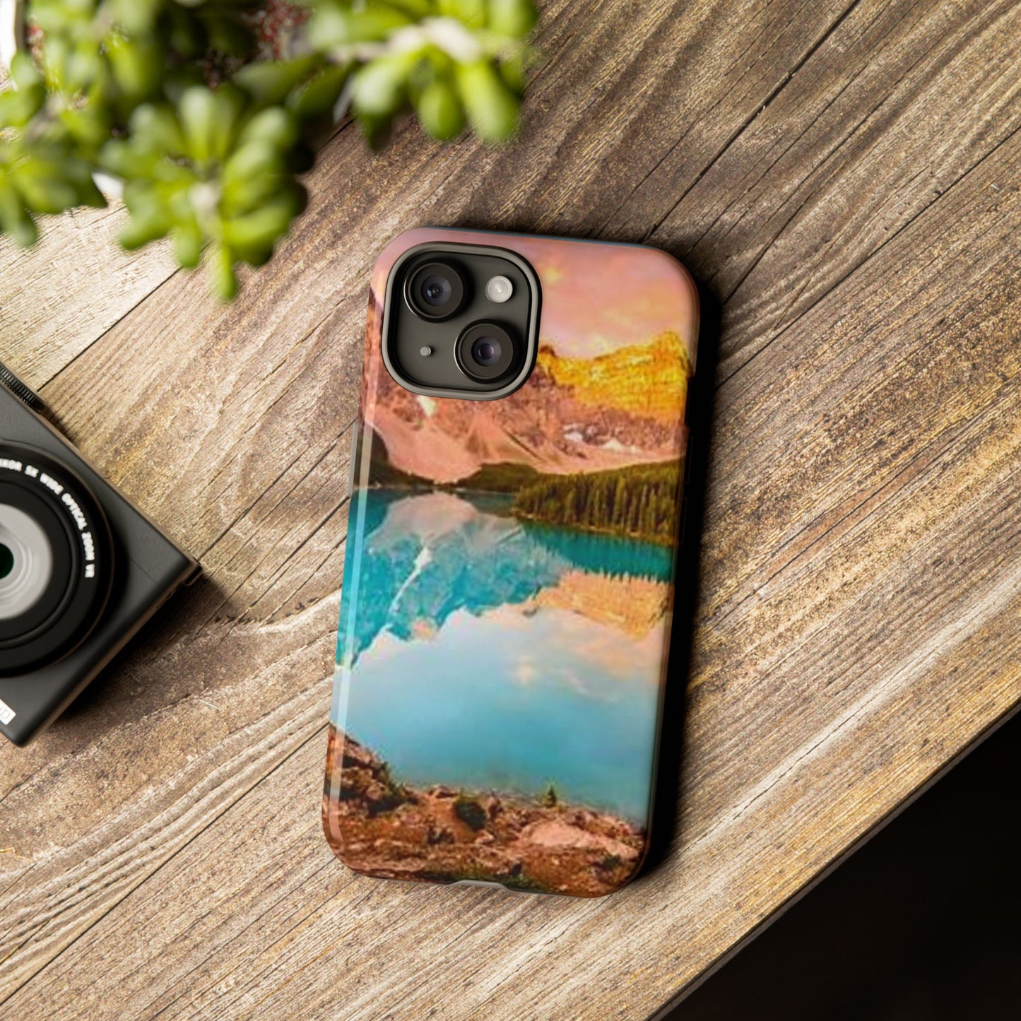 Nature-Inspired Phone Case with Mountain and Lake Design, Aesthetic Tough Cases for Outdoor Lovers, Phone Protection, Gift for Nature [...]
