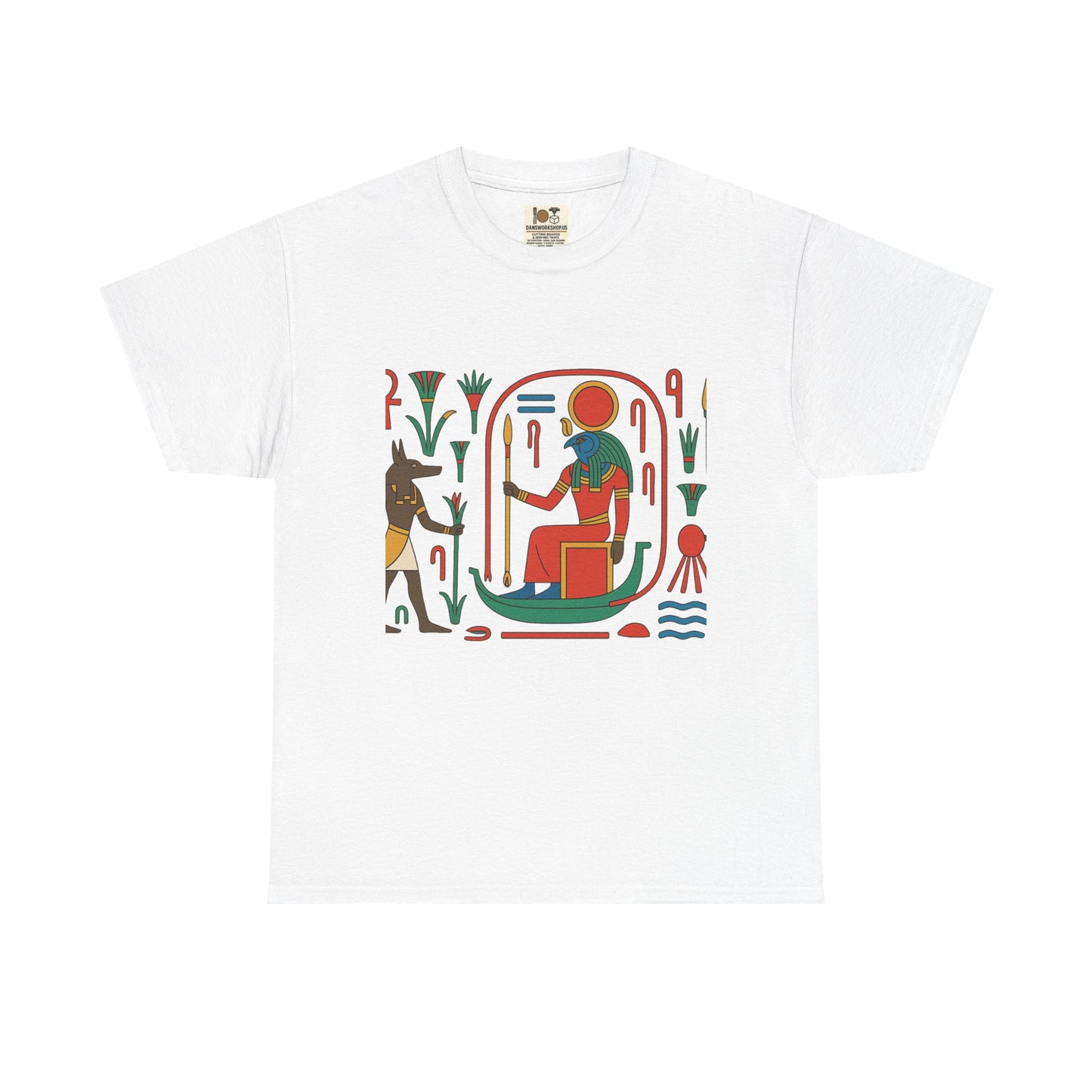 Egyptian Mythology Unisex Heavy Cotton Tee, Graphic T-Shirt, Vintage Style, Unique Gift, Summer Fashion, Casual Wear, Graphic Tee, Egyptian