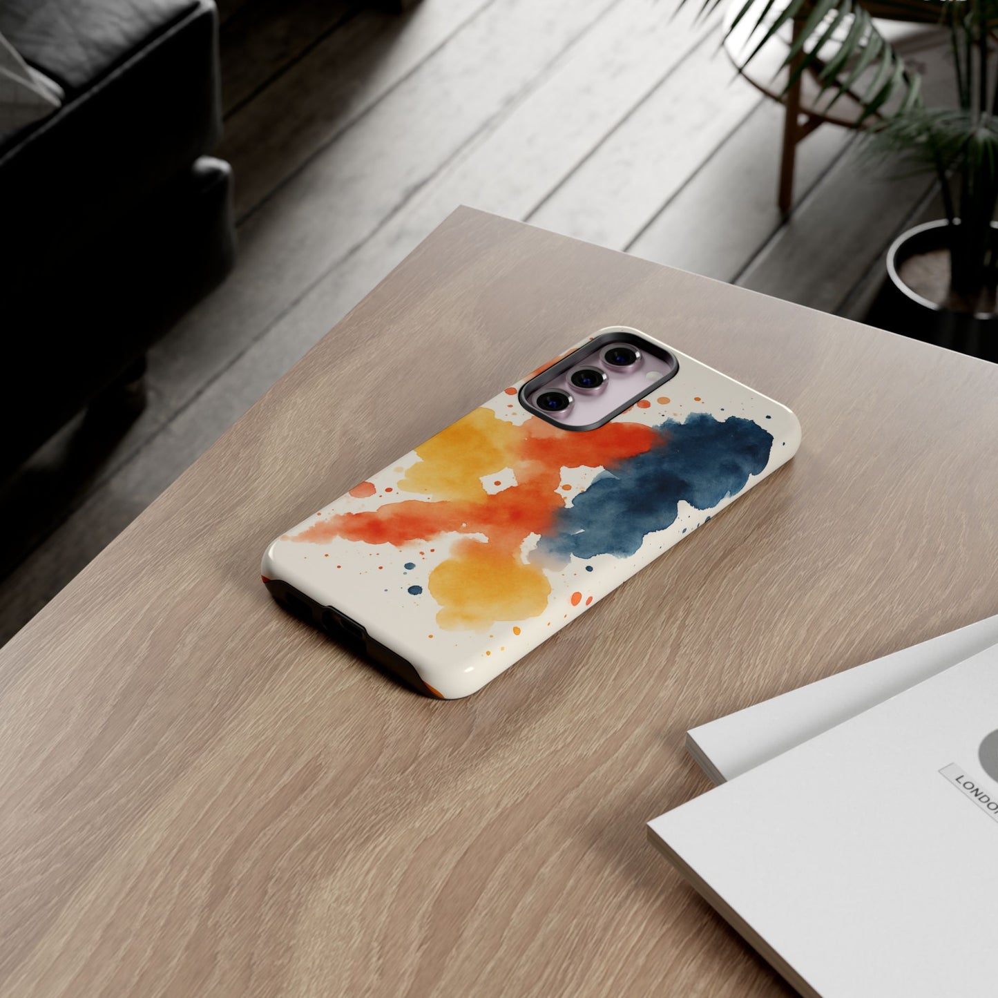 Watercolor Phone Case - Abstract Design, Tough Cases for Men & Women, Stylish Gift, Artistic Accessory for All Occasions