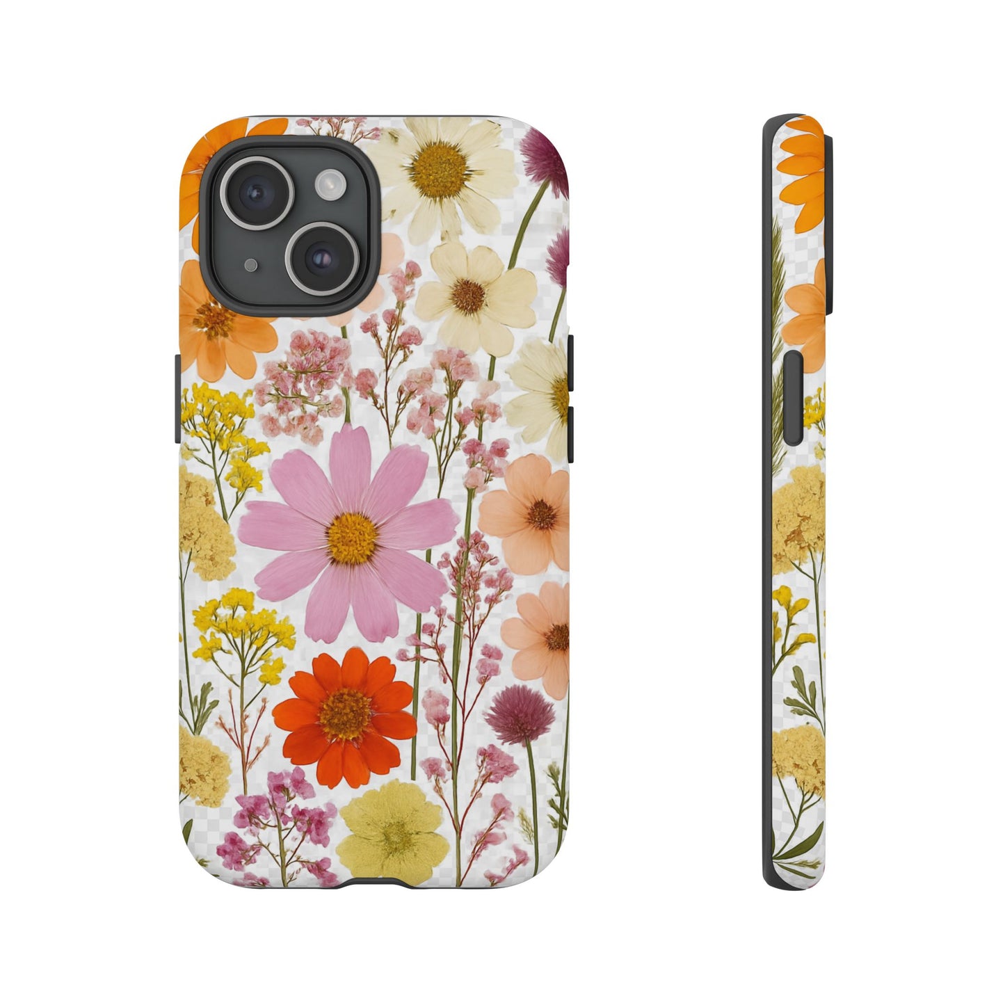 Floral Phone Case - Tough Cases, Stylish Protective Cover, Flower Design, Trendy Gift, Nature Lover Accessory, DRIED FLOWERS