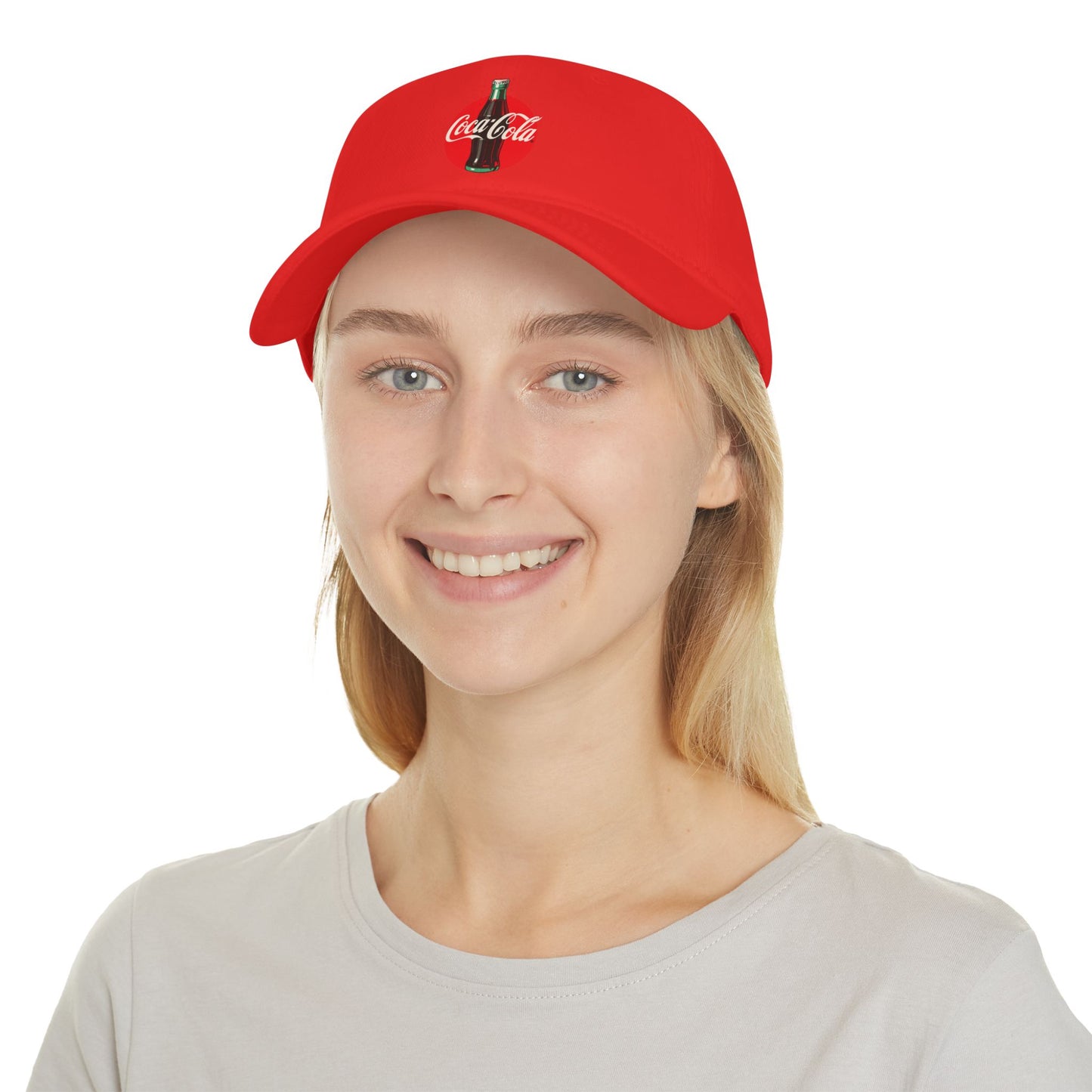 Coca-Cola Low Profile Baseball Cap, Vintage Cap, Unisex Hat, Gift for Coca-Cola Lovers, Adjustable Cap, Summer Accessory, Red Hat