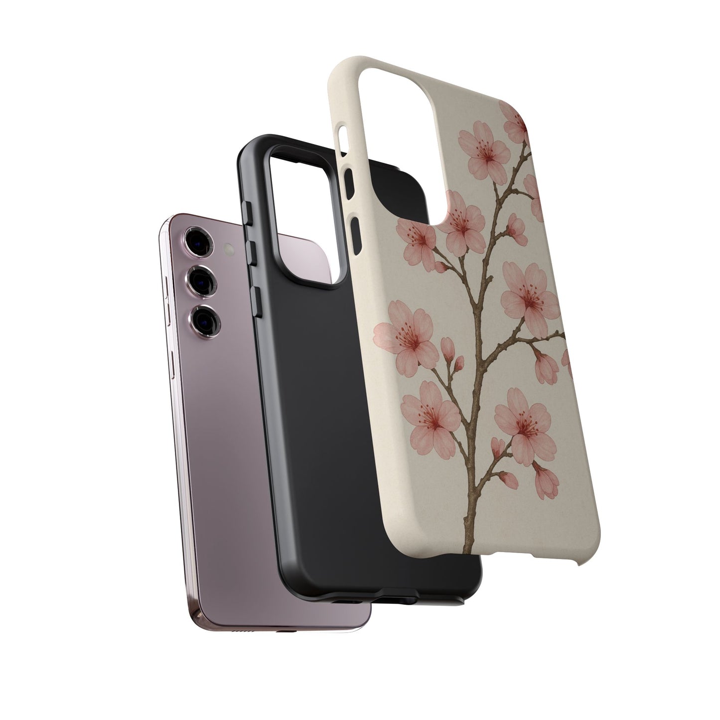 Cherry Blossom Phone Case, Floral Phone Cover, Tough Case for Gifts, Spring Decor, Cute Tech Accessories, Nature Lover's Gift