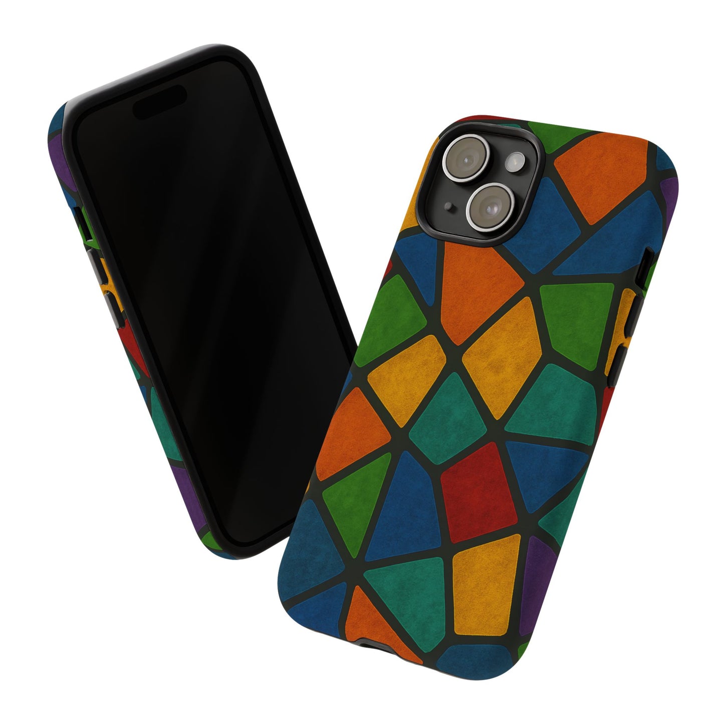 Colorful Mosaic Phone Case, Tough Cell Phone Cover, Vibrant Smartphone Protector, Unique Gift for Weddings, Birthday, Holidays