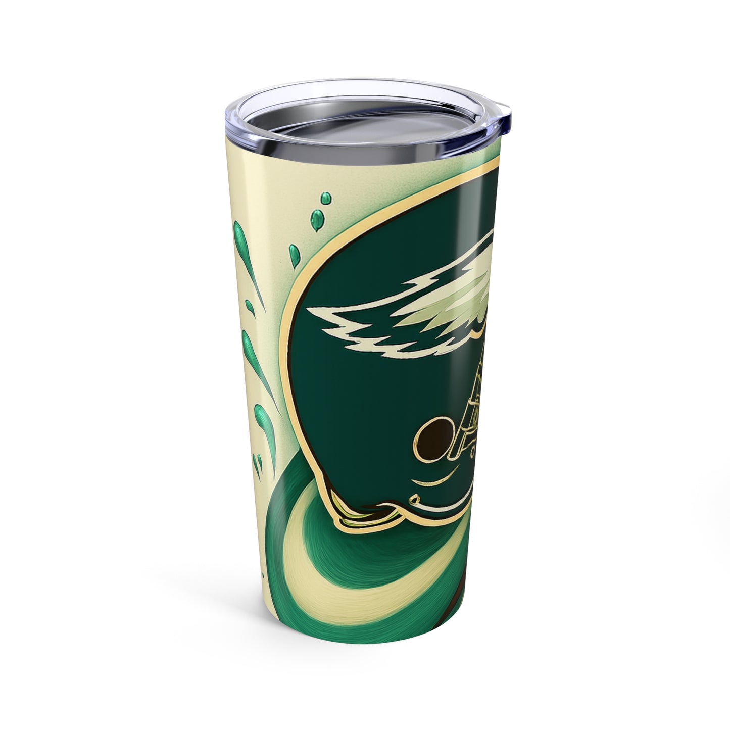 Football Themed Tumbler, Sports Fan Travel Mug, Game Day Drinkware, Team Spirit Gift, Personalized Sports Tumbler