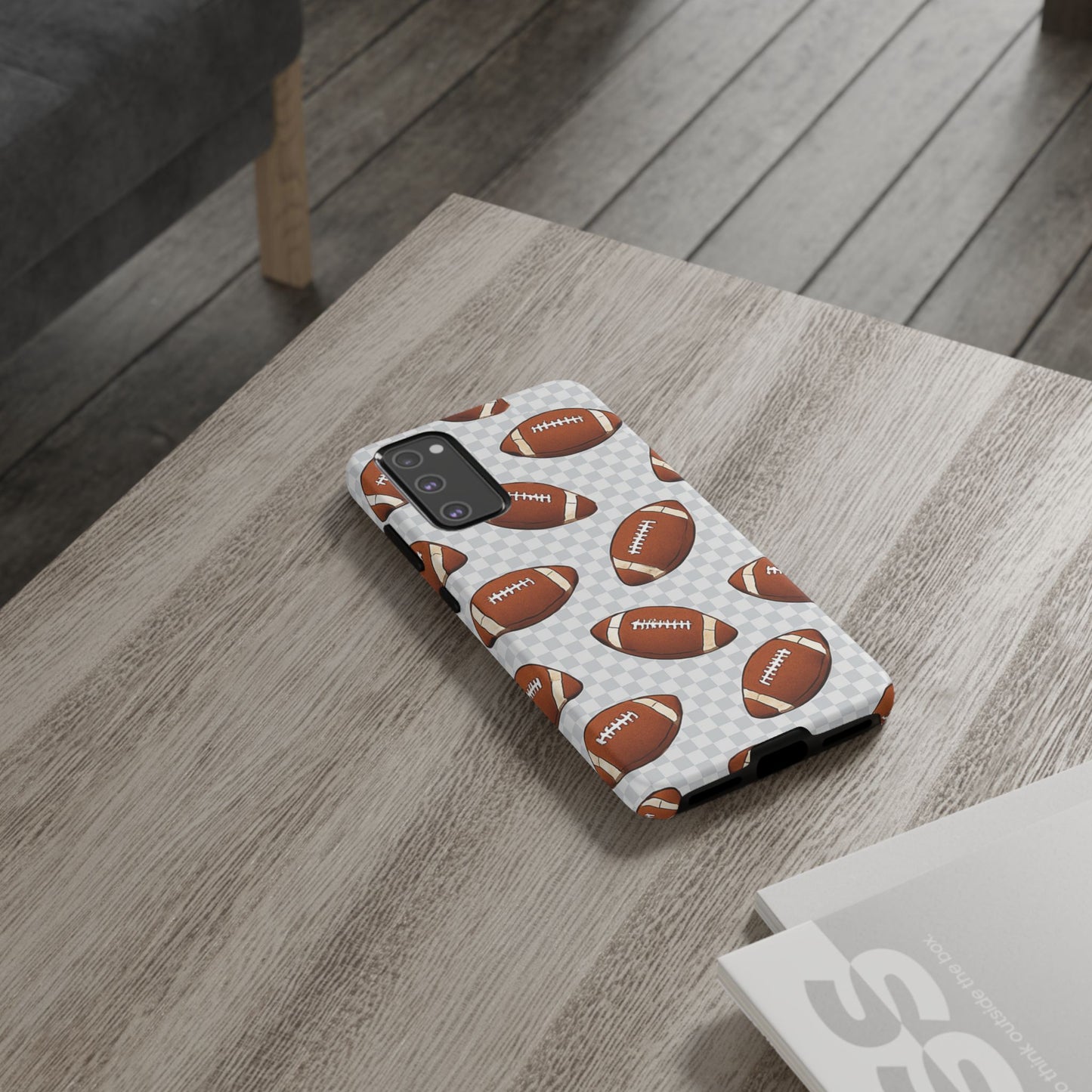 Football Phone Case, Tough Cases for Sports Fans, Unique Gift for Football Lovers, Protective Decor, Athletic Accessories