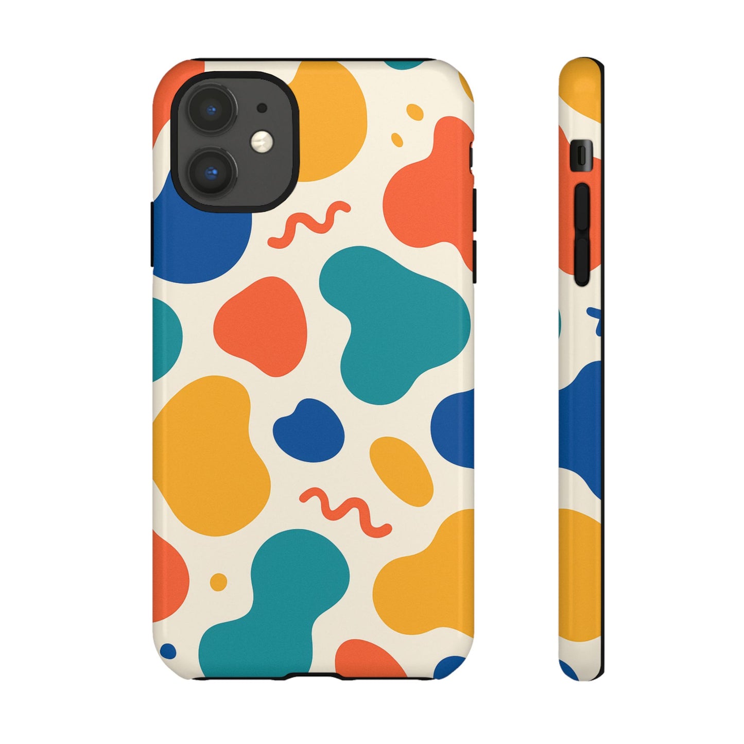 Colorful Phone Case with Abstract Design, Stylish Phone Cover, Trendy Tech Accessory for Her, Unique Gift Idea, Fun Patterned Case