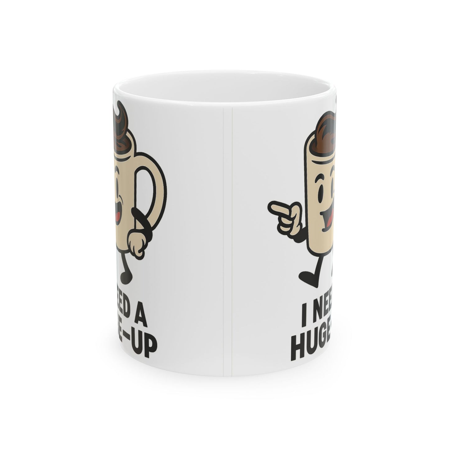 Cute Coffee Mug - "I Need A Hug In A Mug", Funny Gift for Coffee Lovers, Perfect for Birthdays, Holidays, Home Office