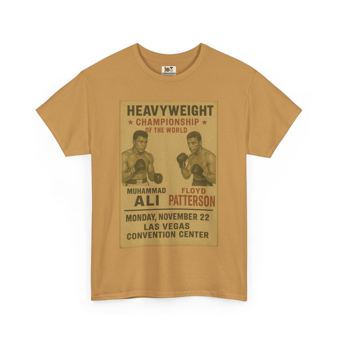 Vintage Boxing Championship Tee, Retro Ali vs Patterson Shirt, Sports Fan Gift, Unisex Heavy Cotton Shirt, Unique Sports Apparel
