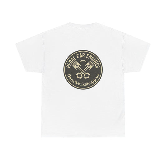 Vintage Pedal Car Engine Tee, Kid's Gift, Unisex Graphic Top, Fun Car Lover Shirt, Birthday Present, Nostalgic Apparel, PEDAL CAR, PEDAL CARS