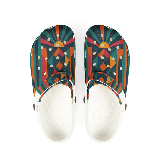 Vibrant AOP EVA Foam Clogs for Trendy Comfort | Unique Slip-On Shoes, Summer Fun, Festival Footwear, Casual Wear, Gift Ideas