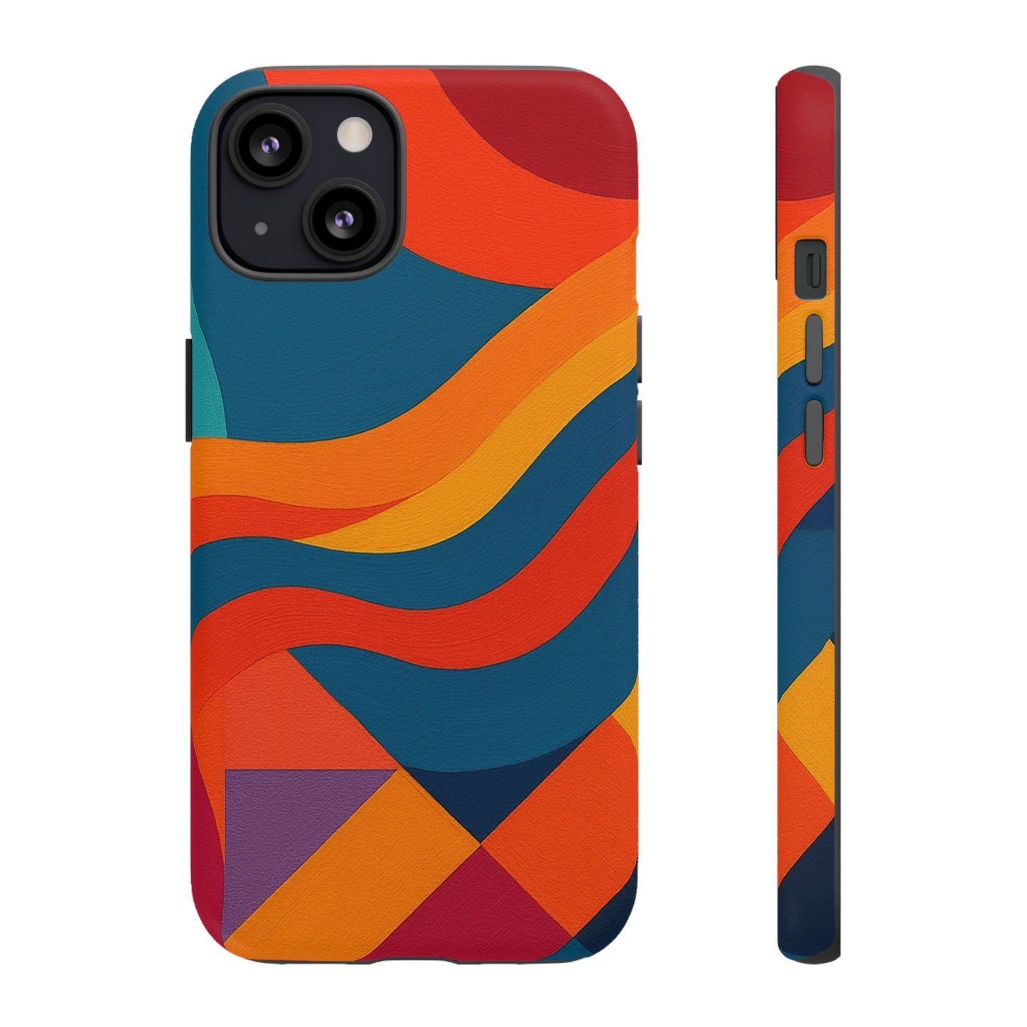 Vibrant Phone Case, Abstract Design Cover, Tough Cases for All Occasions, Stylish Gift for Tech Lovers, Modern Phone Accessories