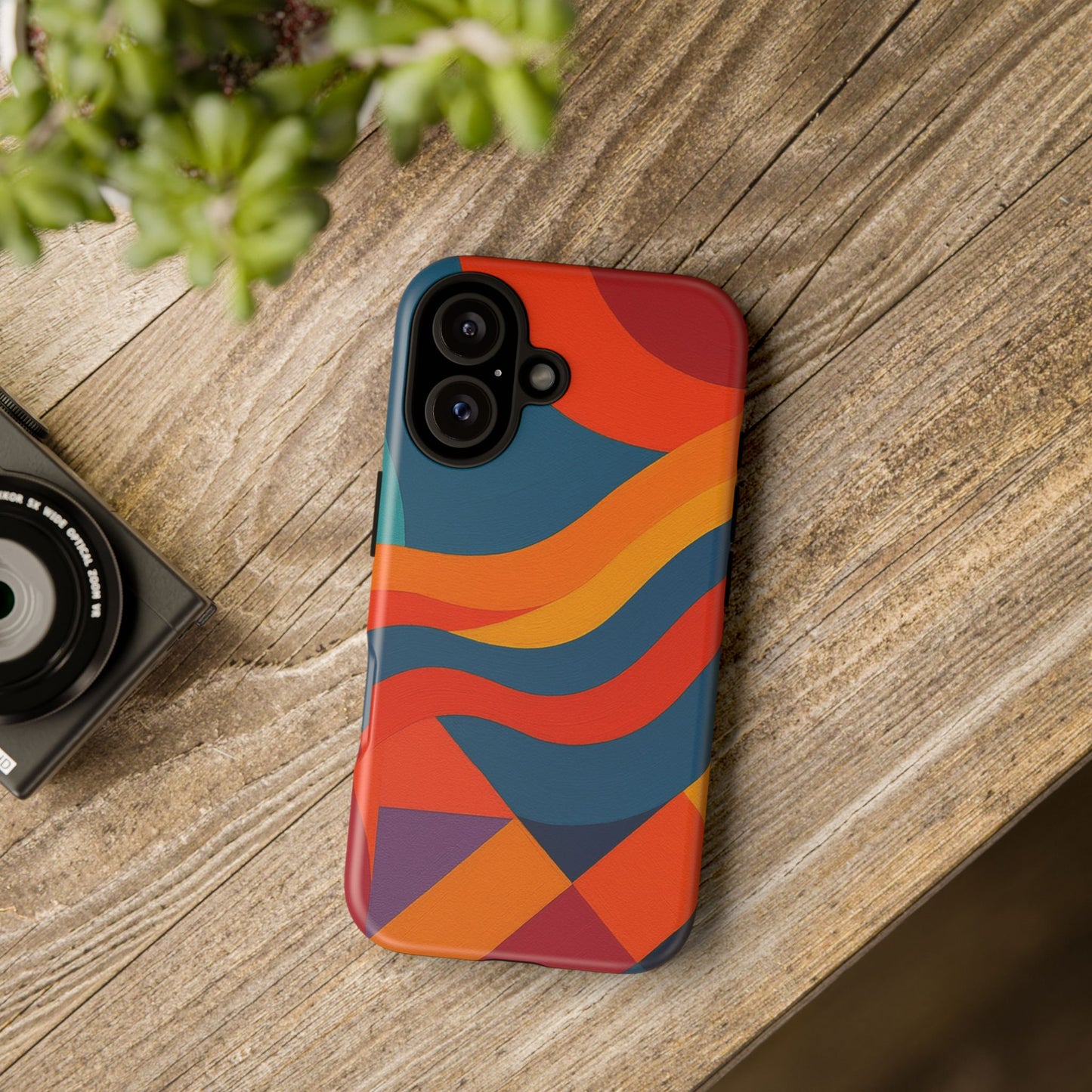 Vibrant Phone Case, Abstract Design Cover, Tough Cases for All Occasions, Stylish Gift for Tech Lovers, Modern Phone Accessories