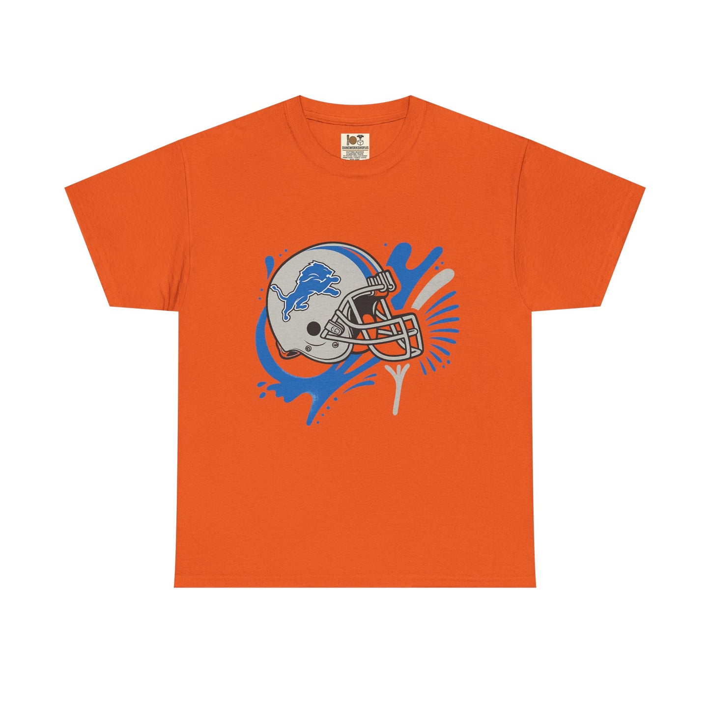 Detroit Lions Fan Heavy Cotton Tee, Sports Apparel, Gift for Gamers, Casual Wear, Team Spirit Shirt