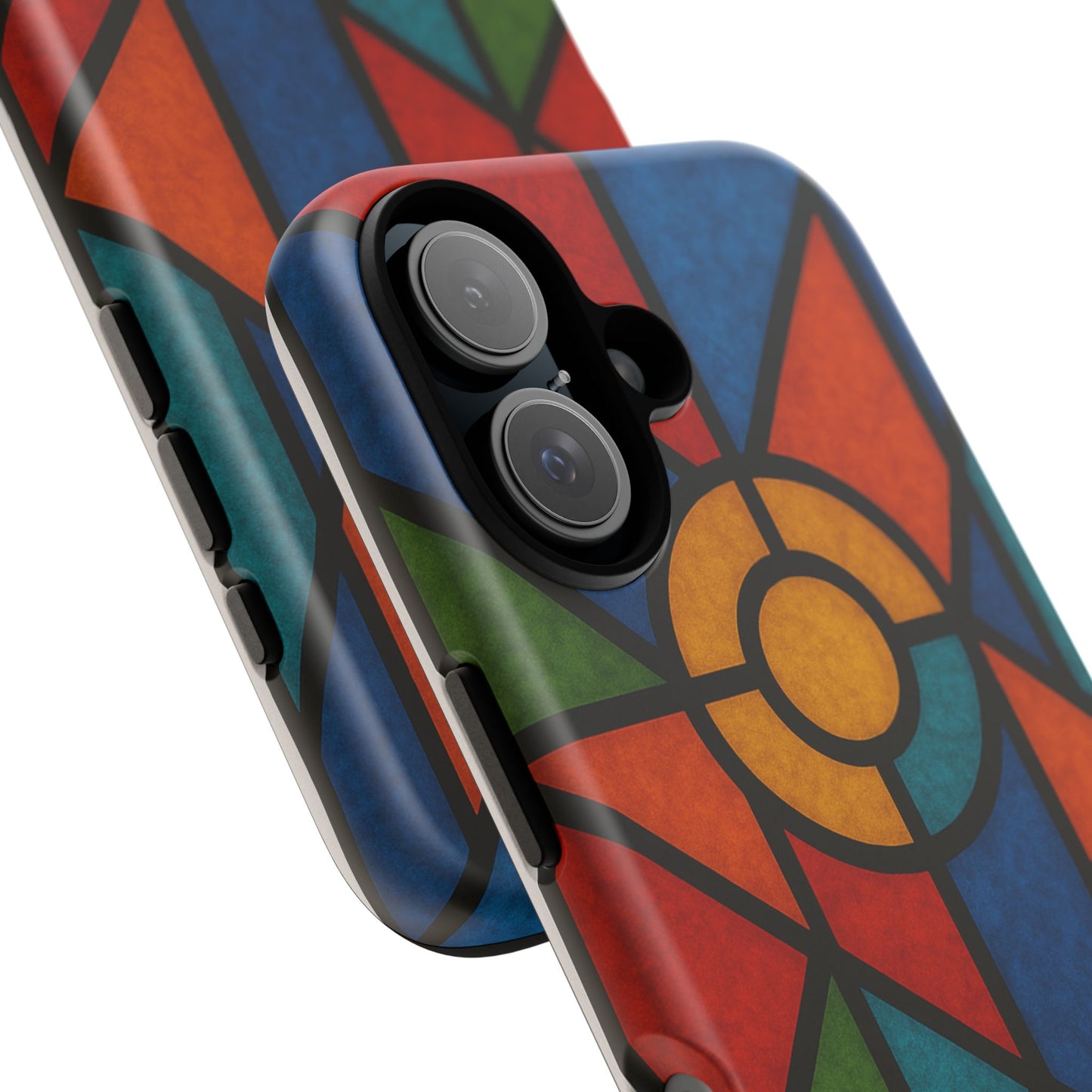 Colorful Stained Glass Phone Case, Artistic Phone Cover, Vibrant Protective Case, Unique Gift for Art Lovers, Stylish Smartphone Accessory
