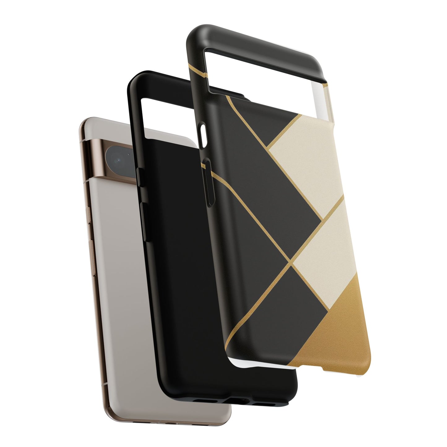 Chic Phone Case, Stylish Phone Cover, Geometric Design Case, Protective Mobile Case, Modern Phone Protector