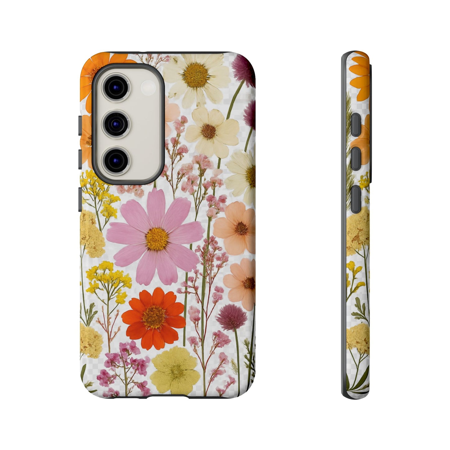 Floral Phone Case - Tough Cases, Stylish Protective Cover, Flower Design, Trendy Gift, Nature Lover Accessory, DRIED FLOWERS