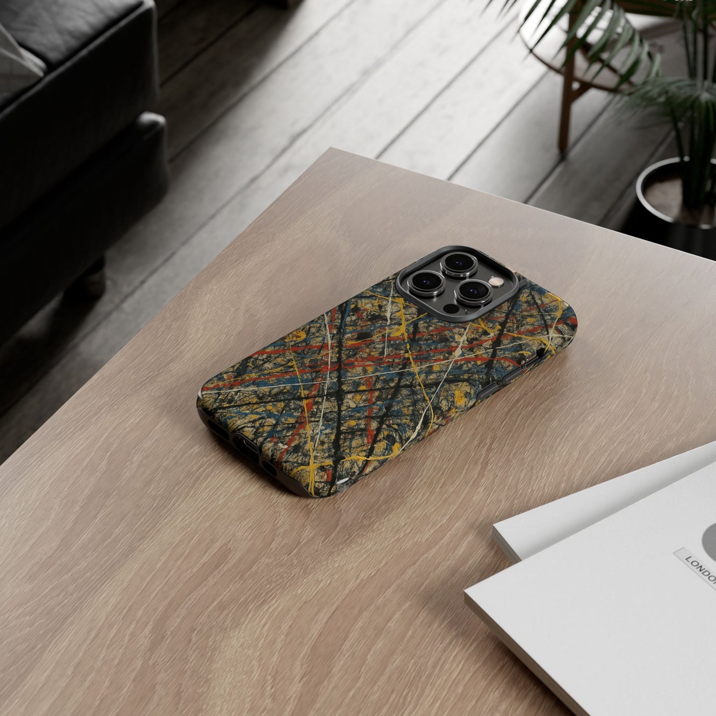 Tough Cases Phone Case - Bold Abstract Design, Stylish Mobile Cover, Unique Gift for Him/Her, Durable Accessory, Trendy Protection