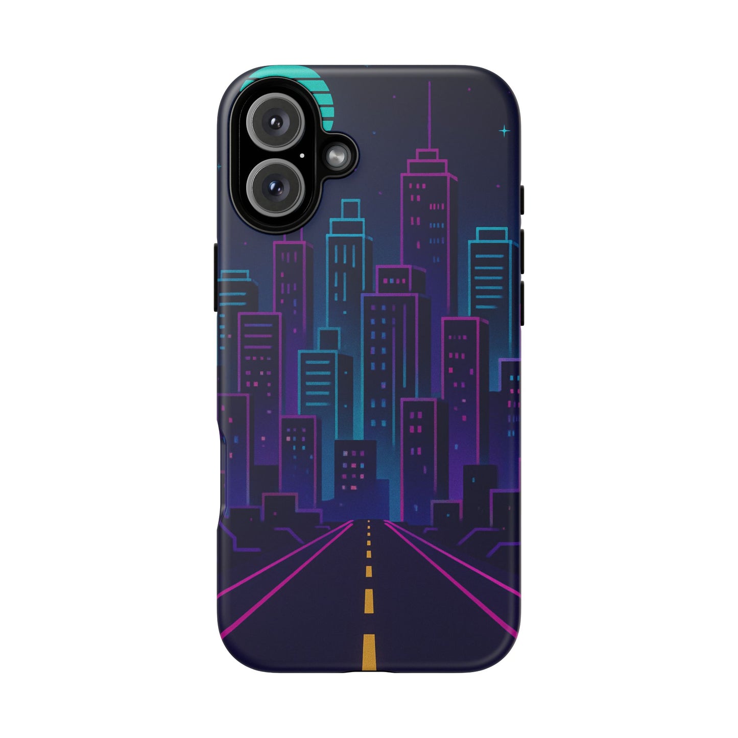Cityscape Phone Case, Tough Cases, Urban Style, Nighttime Vibe, Phone Cover, Gift for City Lovers, Modern Design
