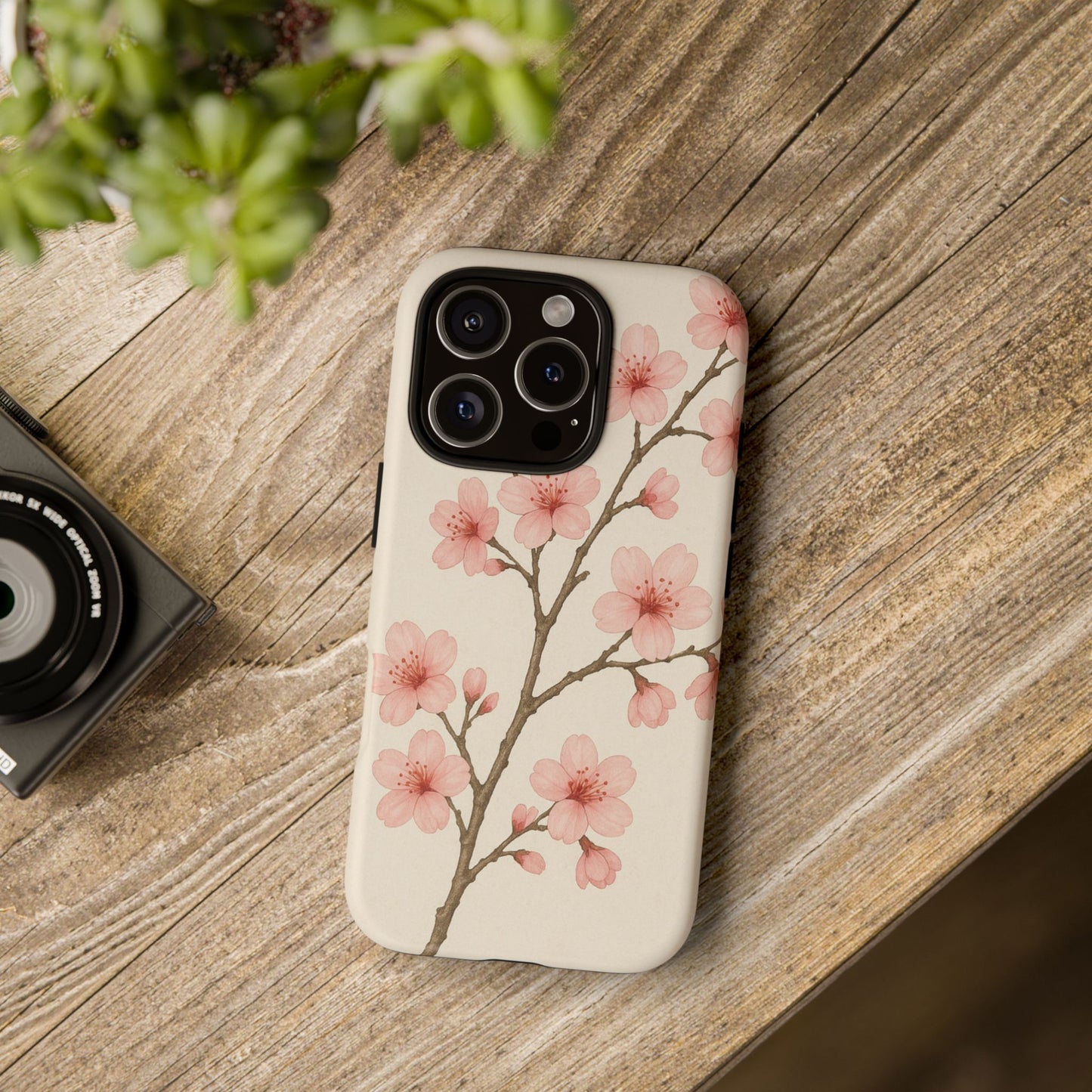 Cherry Blossom Phone Case, Floral Phone Cover, Tough Case for Gifts, Spring Decor, Cute Tech Accessories, Nature Lover's Gift