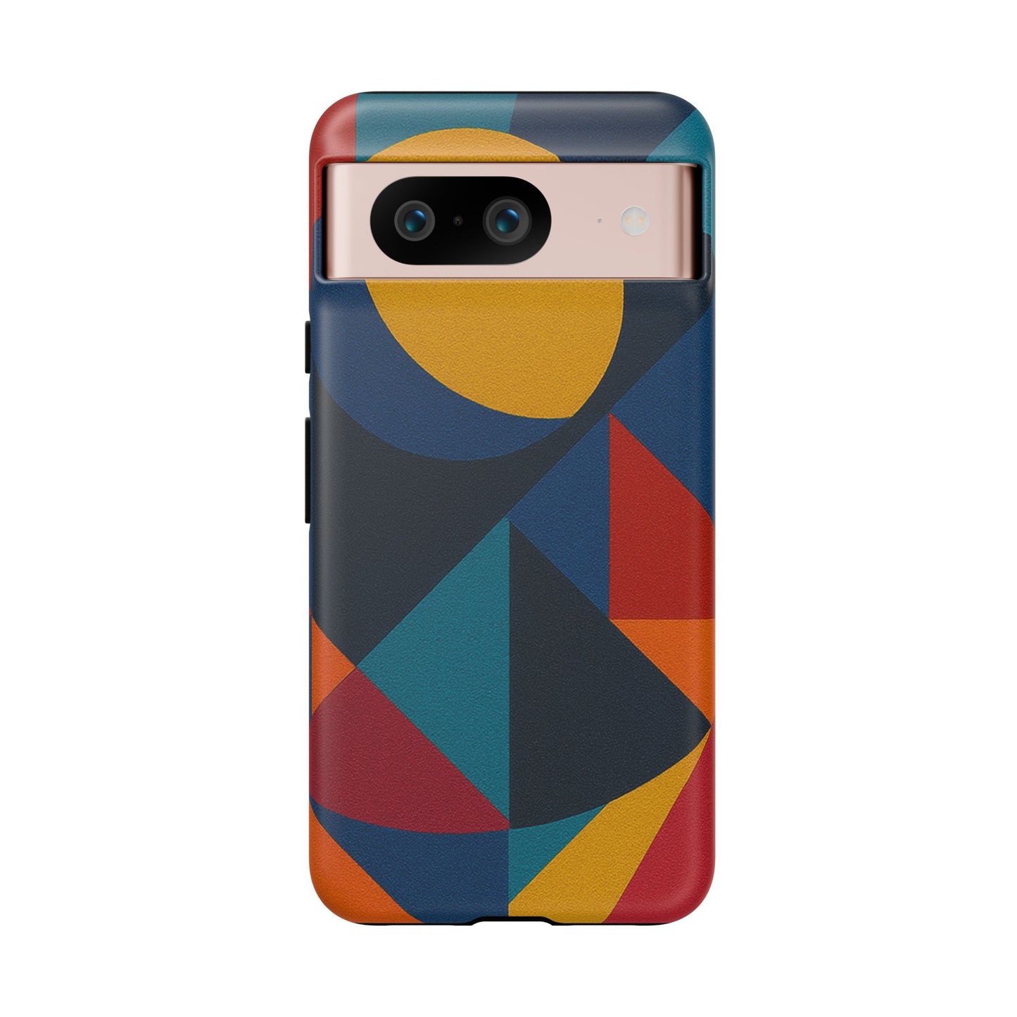 Vibrant Phone Case, Colorful Phone Cover, Geometric Design, Artistic Gift, Trendy Accessory, Vibrant Colors, Unique Design