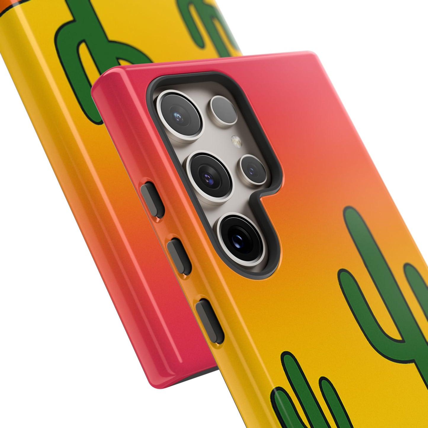 Desert Vibes Phone Case, Tough Cases, Cactus Design, Colorful Phone Cover, Summer Aesthetic, Unique Gift Idea