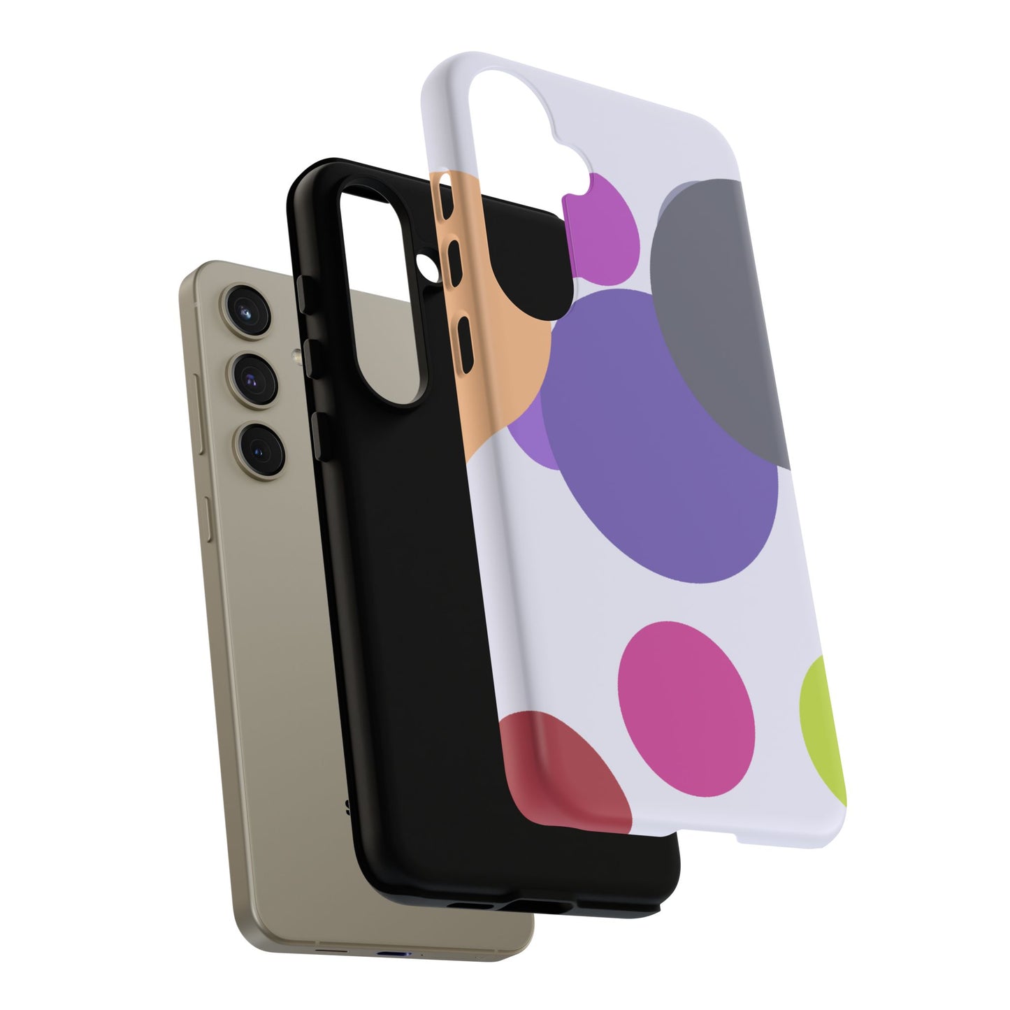 Colorful Geometric Phone Case, Bold Protective Cover for iPhone, Unique Gift for Trendy Teens, Fun Customizable Cases, Modern Design