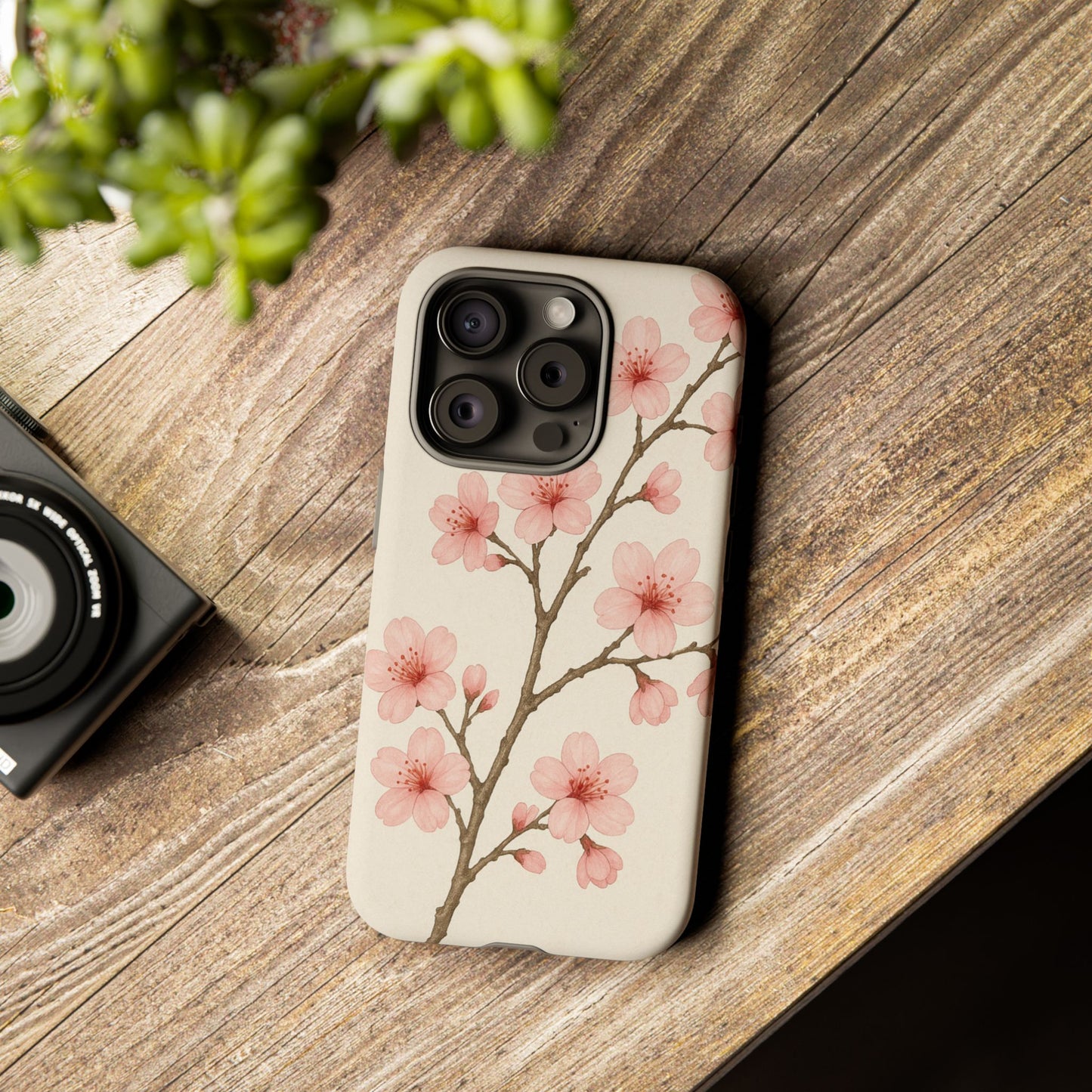 Cherry Blossom Phone Case, Floral Phone Cover, Tough Case for Gifts, Spring Decor, Cute Tech Accessories, Nature Lover's Gift