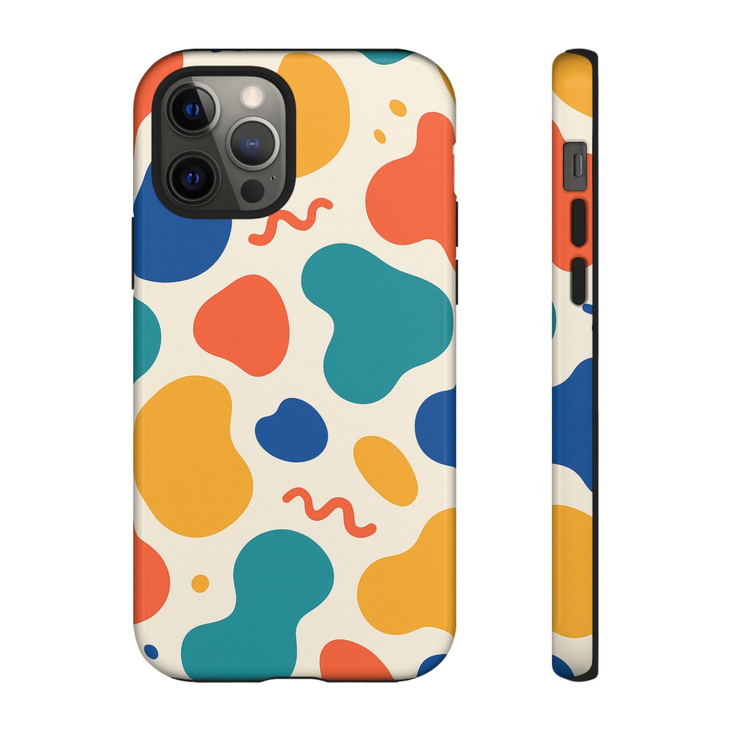 Colorful Phone Case with Abstract Design, Stylish Phone Cover, Trendy Tech Accessory for Her, Unique Gift Idea, Fun Patterned Case