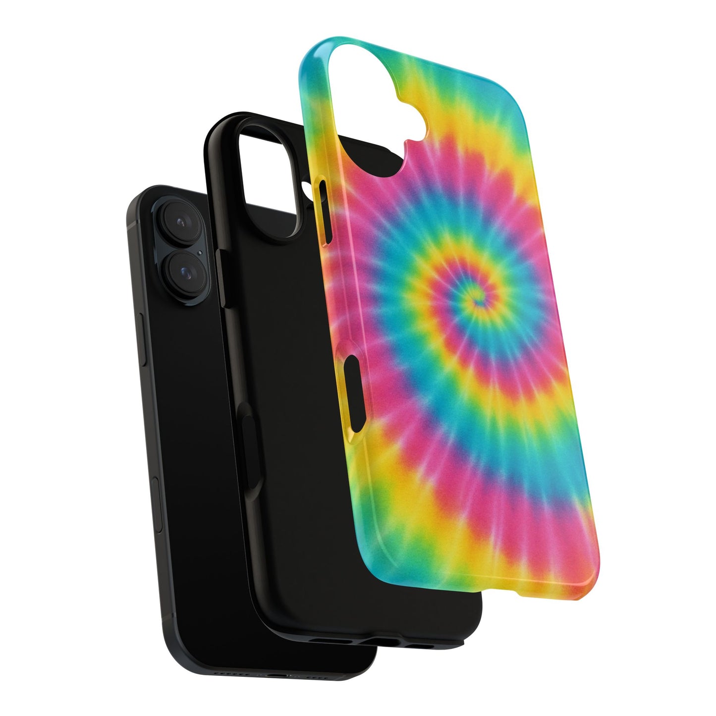 Colorful Tie-Dye Phone Case, Vibrant Phone Cover, Boho Style Accessory, Gift for Teens, Trendy Phone Accessories