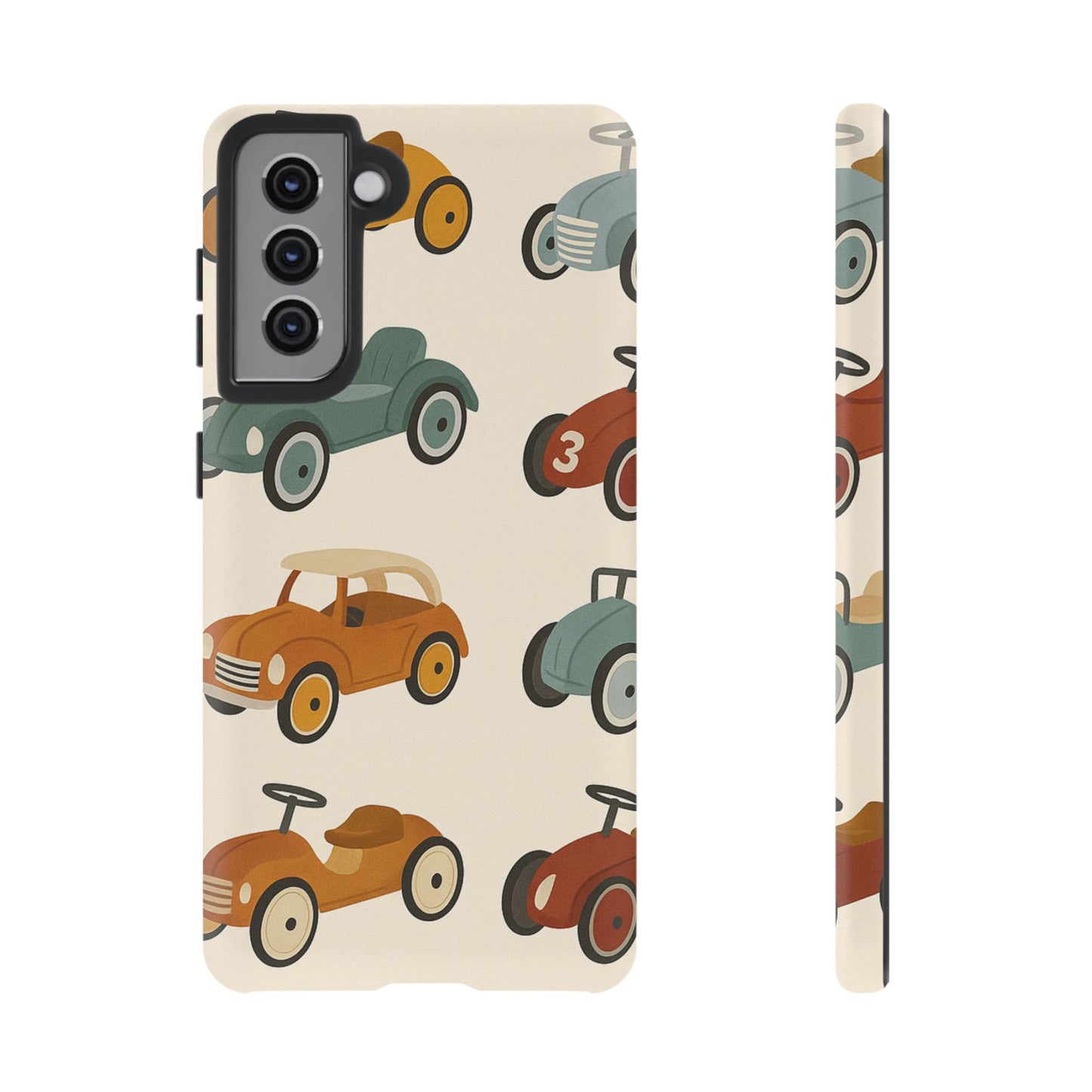Vintage Car Phone Case, Tough Cases, Kids Gift, Car Lover Accessory, Retro Style, Phone Protection, Unique Design, pedal cars