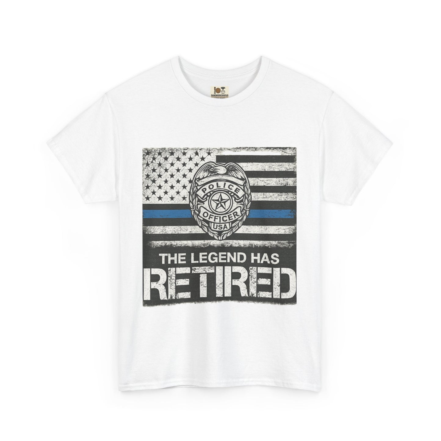 Retired Legend Tee, Police Retirement Gift, Unisex Cotton T-Shirt, Law Enforcement Apparel, Perfect for Retirees
