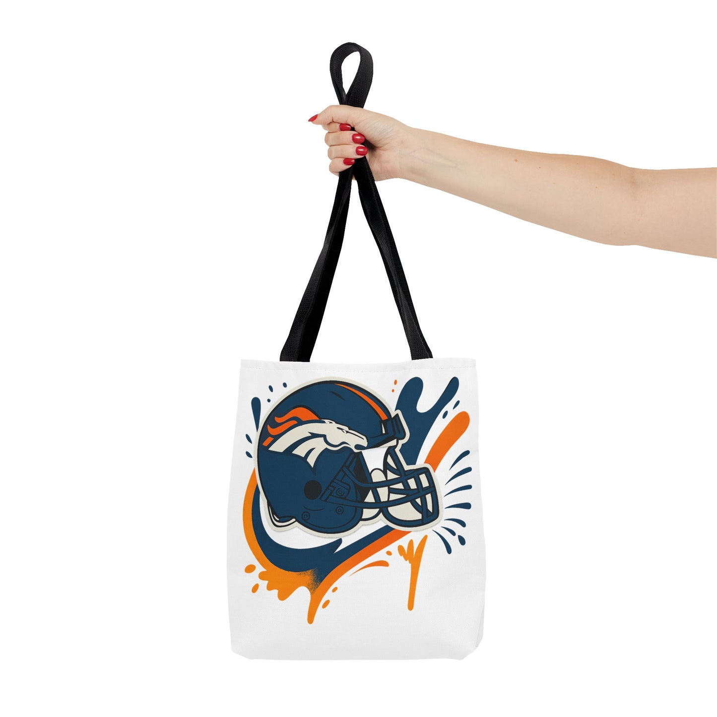 Denver Broncos Sports Tote Bag, Game Day Tote, Football Fan Gift, NFL Accessories, Team Spirit Bag, AOP Design