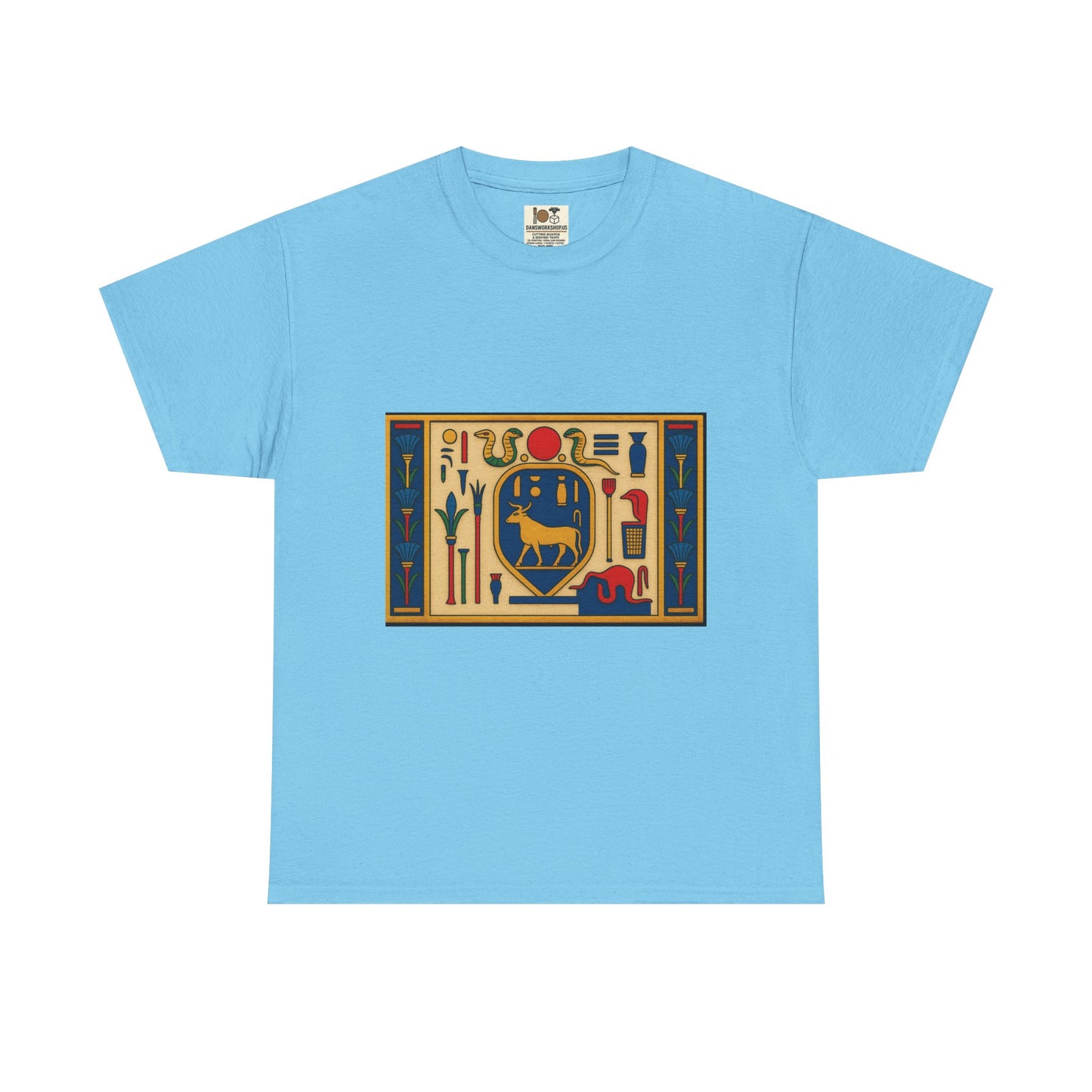 Egyptian Hieroglyphs Unisex Heavy Cotton Tee, Graphic Tee, Casual Wear, Gift Idea, Unique Shirt, Summer Style