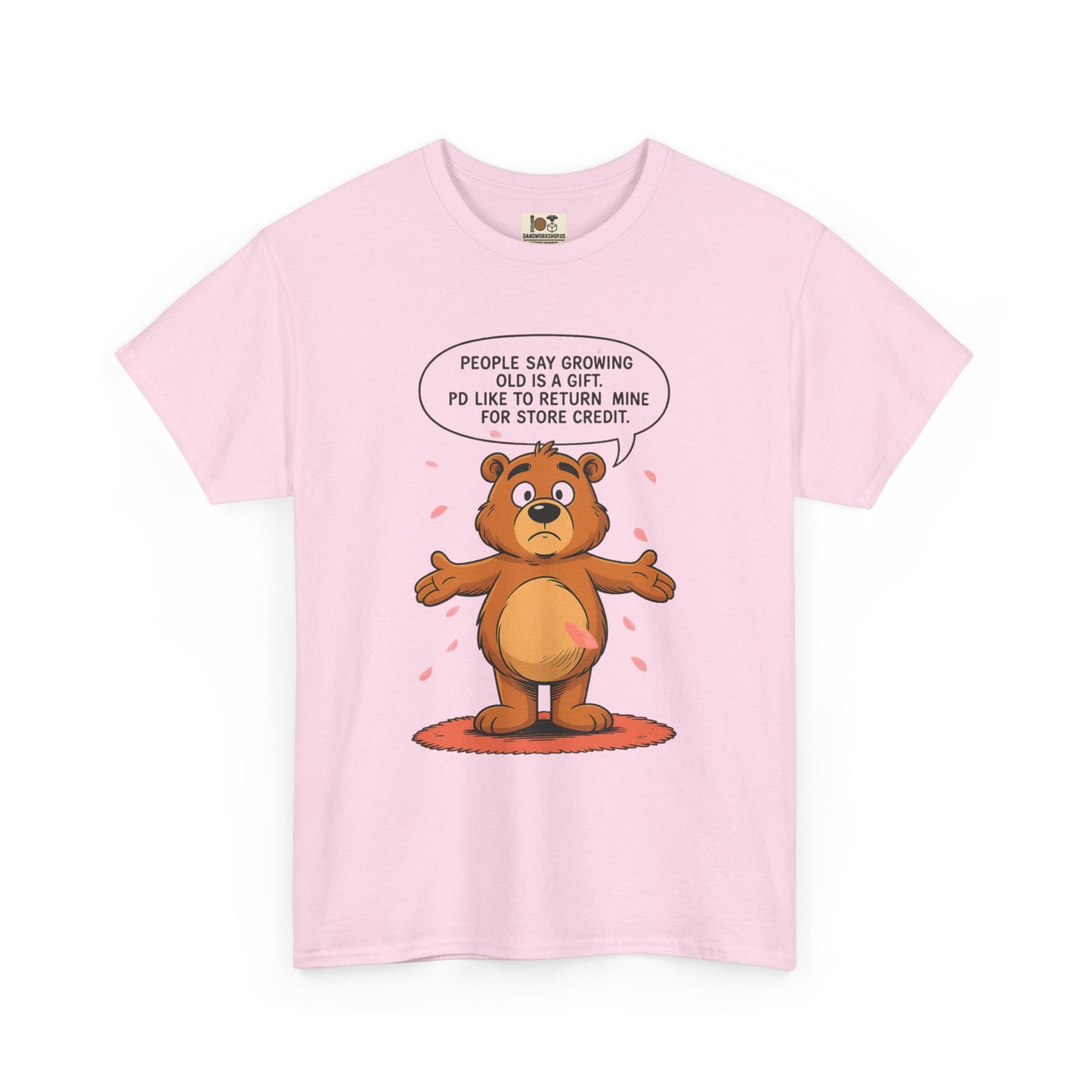 Funny Unisex Bear Tee, Humorous Gift for Dad, Comfy Casual Shirt, Gift for Birthdays, Father's Day, Animal Lover Apparel