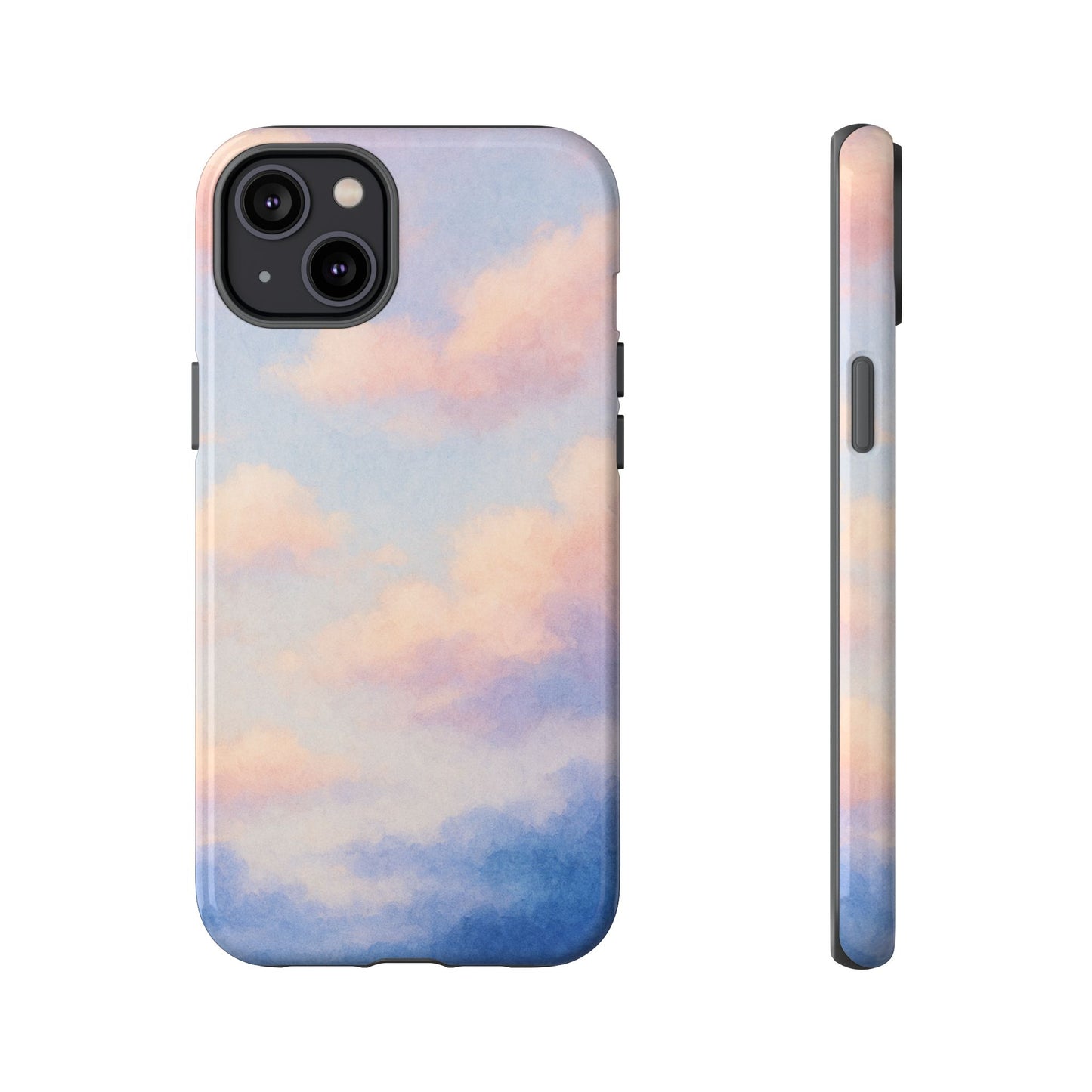 Sky Blue Cloud Phone Case, Tough Phone Cover, Aesthetic Cell Phone Accessory, Gift for Teen, Trendy Tech Protection