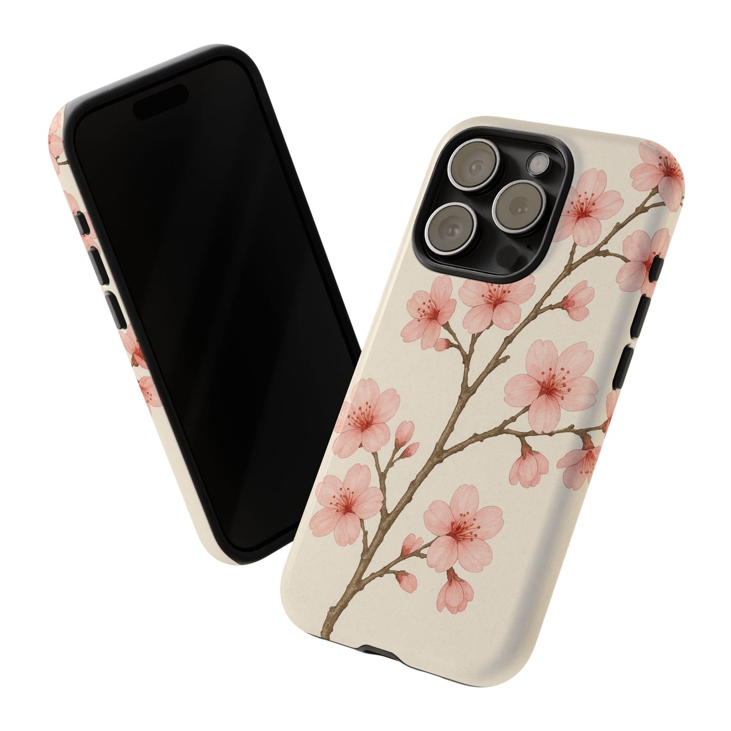 Cherry Blossom Phone Case, Floral Phone Cover, Tough Case for Gifts, Spring Decor, Cute Tech Accessories, Nature Lover's Gift