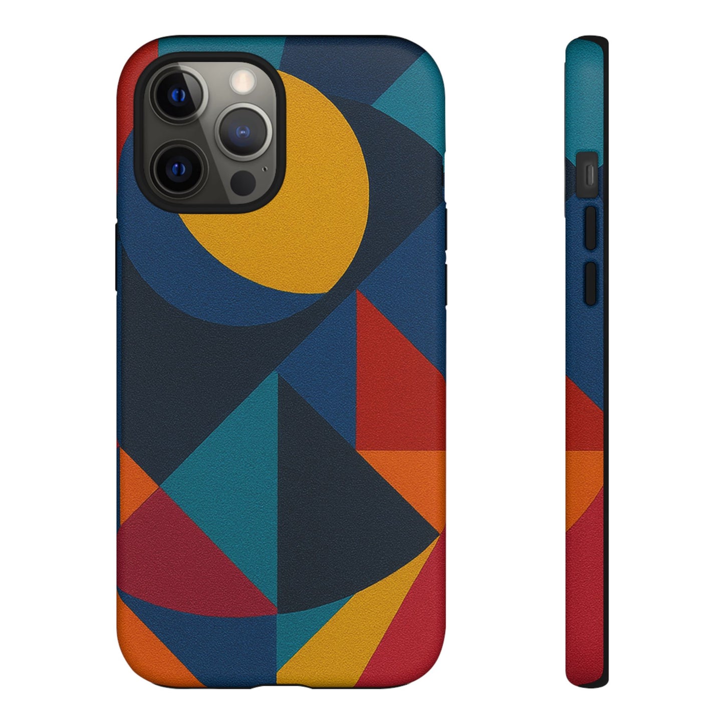 Vibrant Phone Case, Colorful Phone Cover, Geometric Design, Artistic Gift, Trendy Accessory, Vibrant Colors, Unique Design