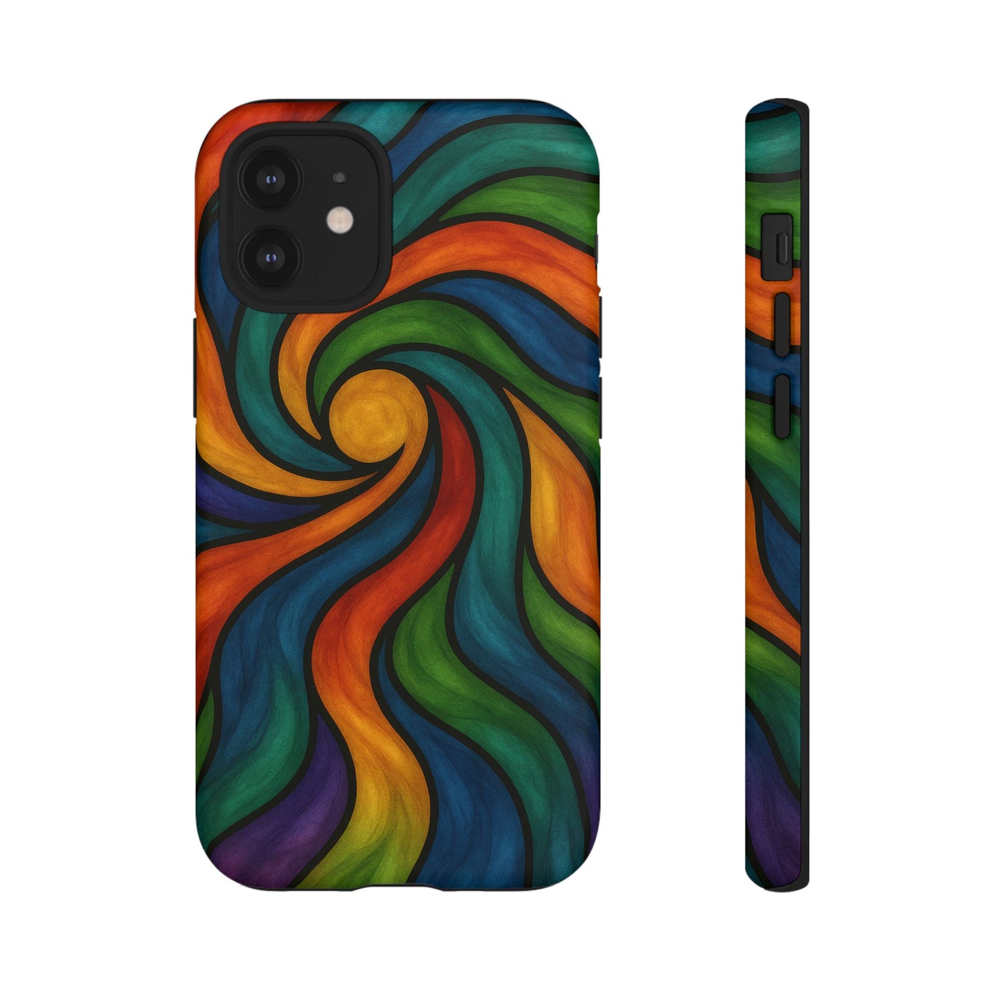 Colorful Swirl Phone Case | Tough Cases, Vibrant Design, Gift for Art Lovers, Funky Case, Unique Phone Accessories