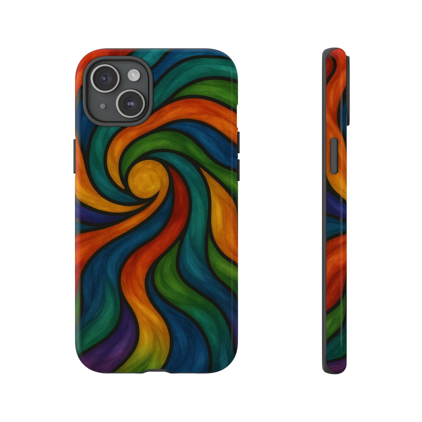 Colorful Swirl Phone Case | Tough Cases, Vibrant Design, Gift for Art Lovers, Funky Case, Unique Phone Accessories