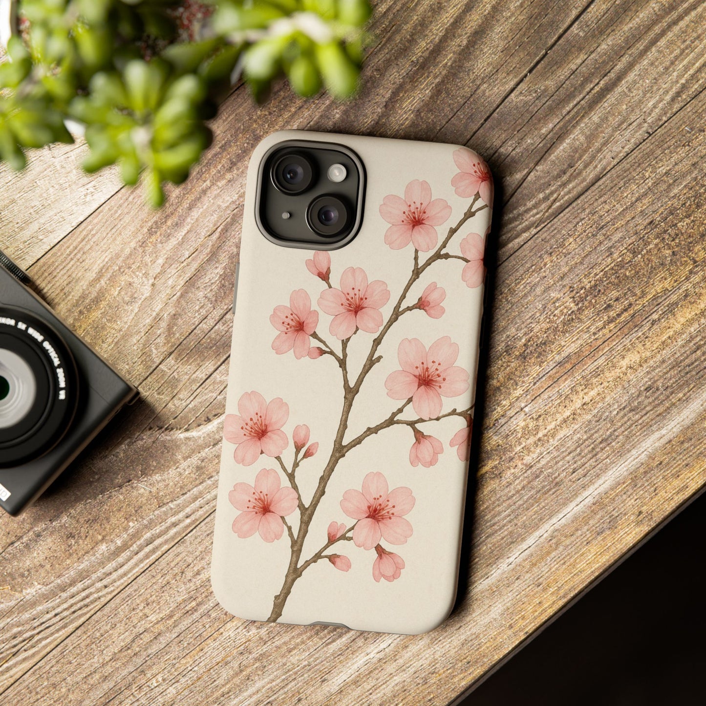 Cherry Blossom Phone Case, Floral Phone Cover, Tough Case for Gifts, Spring Decor, Cute Tech Accessories, Nature Lover's Gift