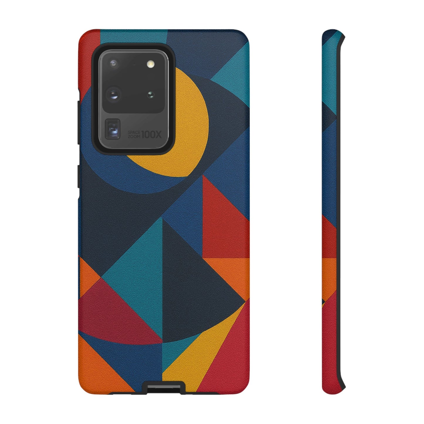 Vibrant Phone Case, Colorful Phone Cover, Geometric Design, Artistic Gift, Trendy Accessory, Vibrant Colors, Unique Design