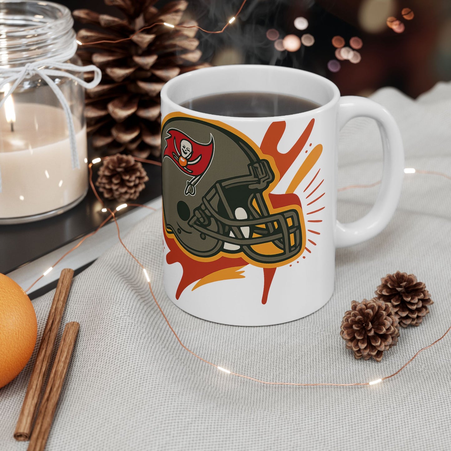 Football Team Ceramic Mug - Perfect for Game Day, Fan Gift, Office Coffee Cup, Sports Celebration, Unique Beverage Mug