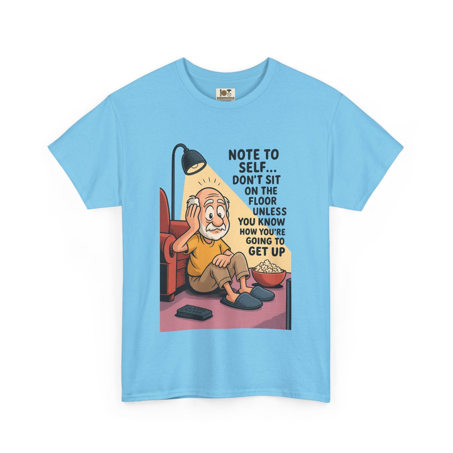 Funny Note to Self Tee for Laziness Lovers, Humor T-Shirt, Quirky Cotton Shirt, Gift for Friends, Relaxation Apparel