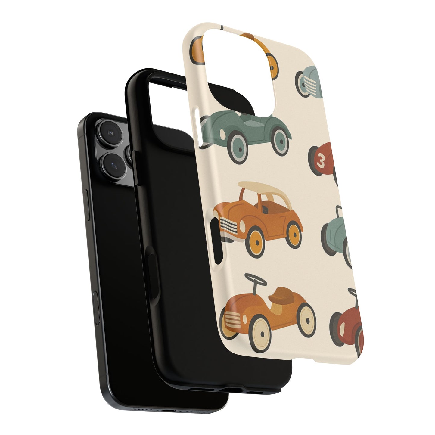 Vintage Car Phone Case, Tough Cases, Kids Gift, Car Lover Accessory, Retro Style, Phone Protection, Unique Design, pedal cars
