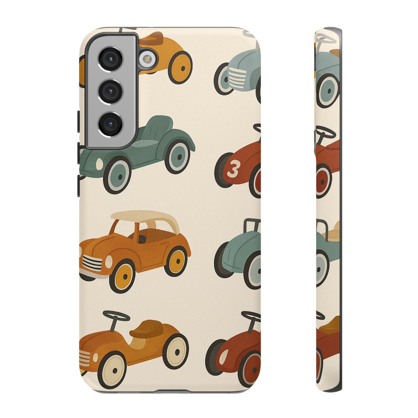 Vintage Car Phone Case, Tough Cases, Kids Gift, Car Lover Accessory, Retro Style, Phone Protection, Unique Design, pedal cars