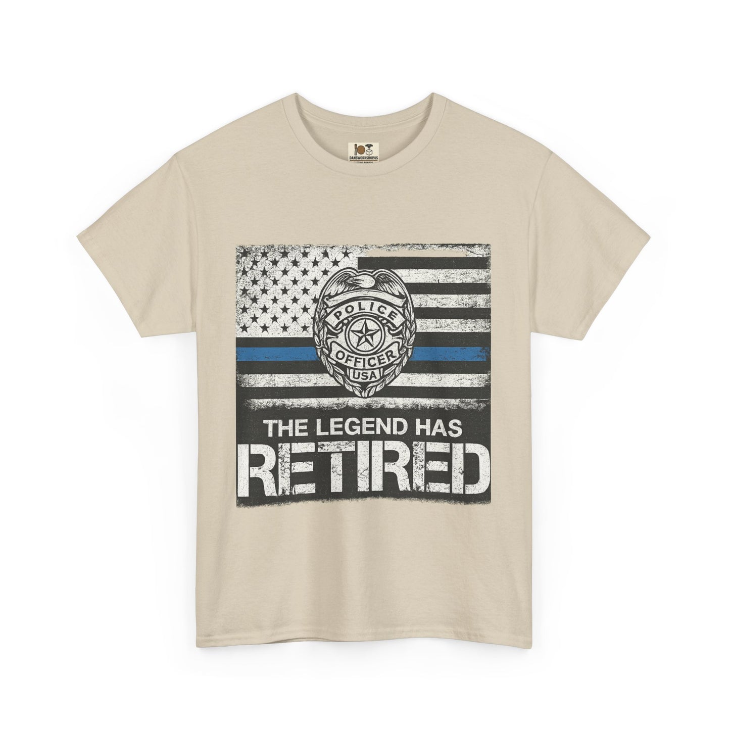 Retired Legend Tee, Police Retirement Gift, Unisex Cotton T-Shirt, Law Enforcement Apparel, Perfect for Retirees
