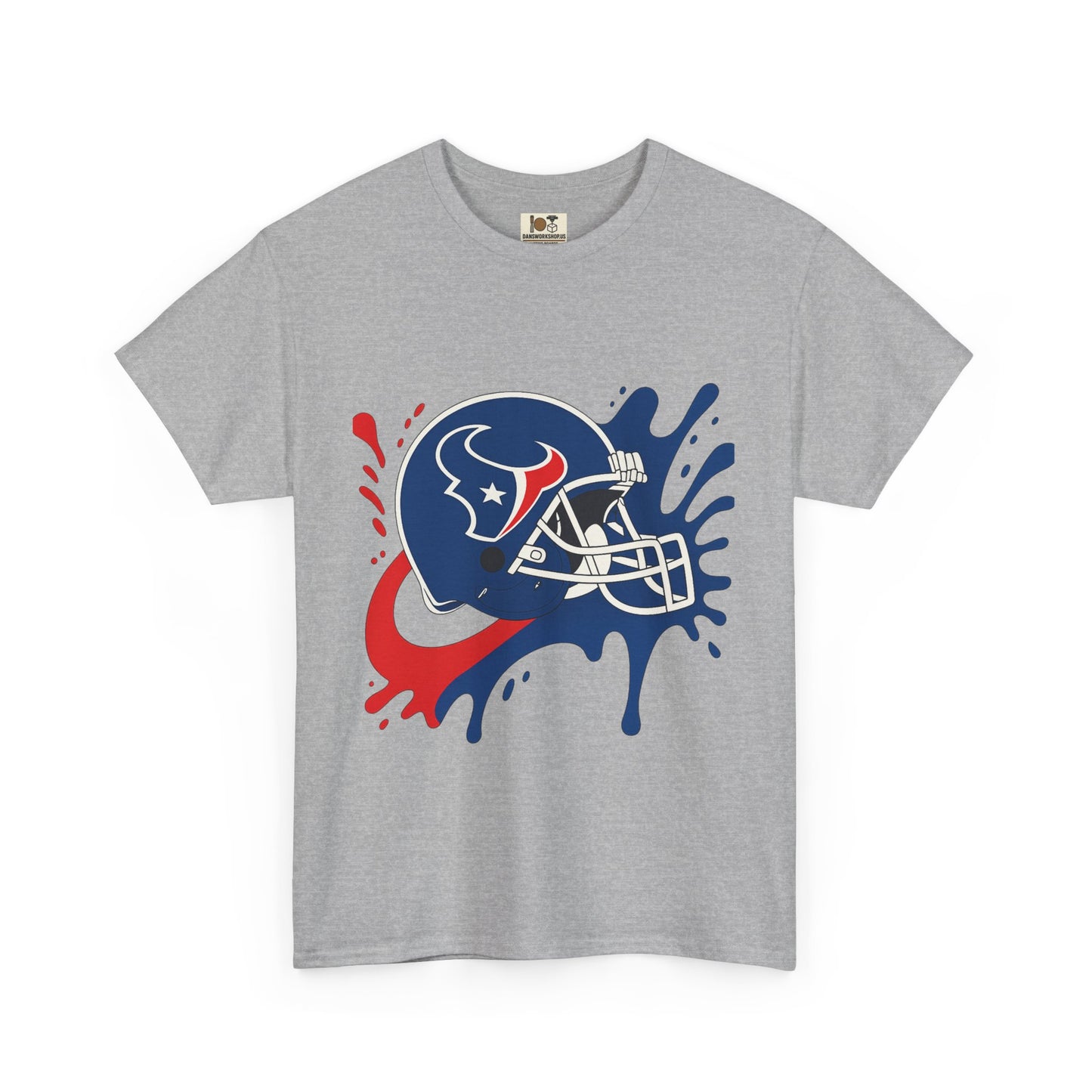 Football Splash Art Tee, Unisex Sports Shirt, Game Day Casual Wear, Gift for Fans, Holidays, Team Spirit Apparel